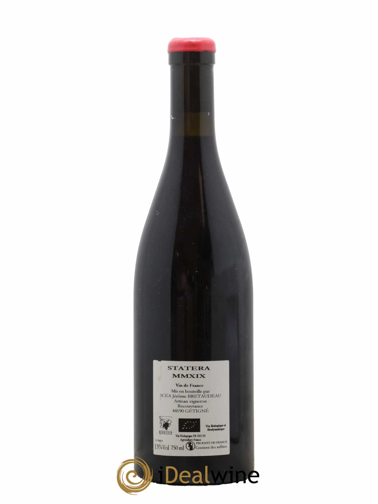 Vin de France Statera Jérôme Bretaudeau - Domaine de Bellevue 2019 - Lot de 1 bouteille - 1