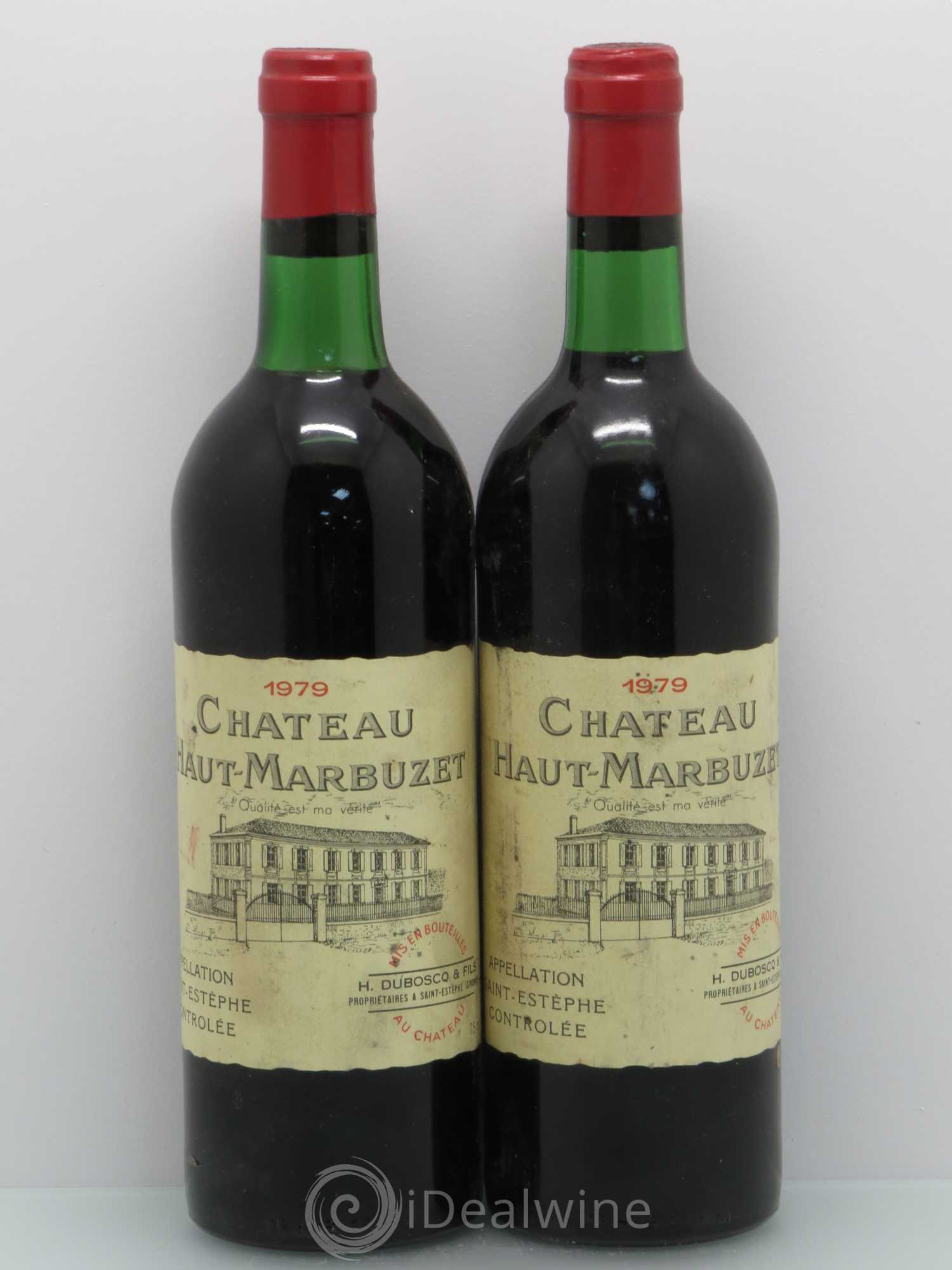 Château Haut Marbuzet 1979 - Lot de 2 bouteilles - 0