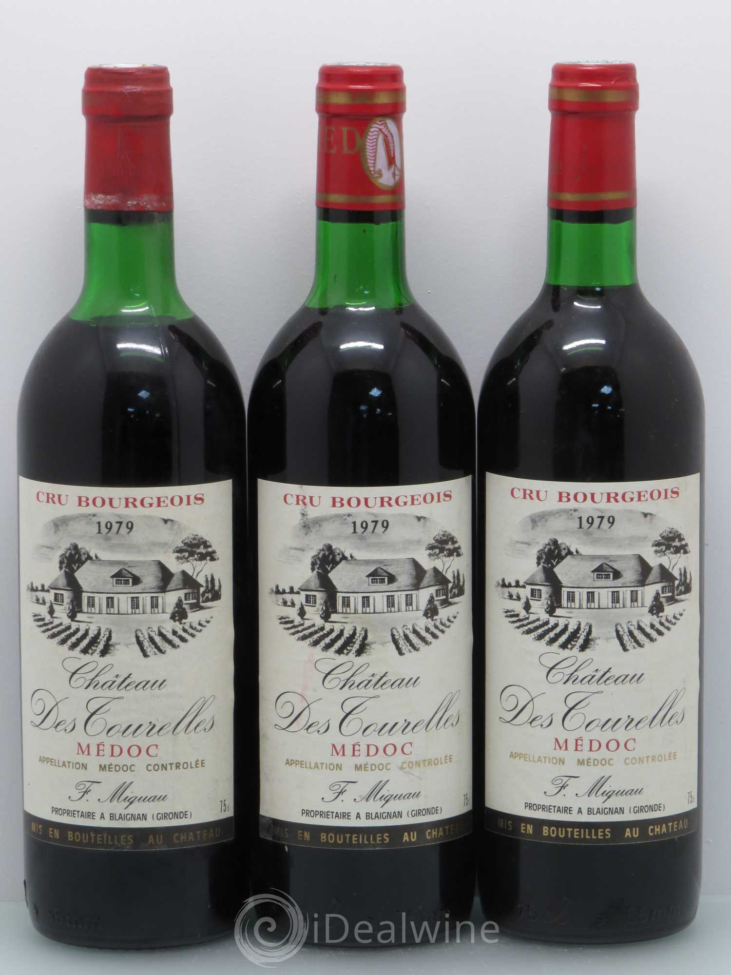 Château des Tourelles Cru Bourgeois (sans prix de réserve) 1979 - Lot de 3 bouteilles - 0