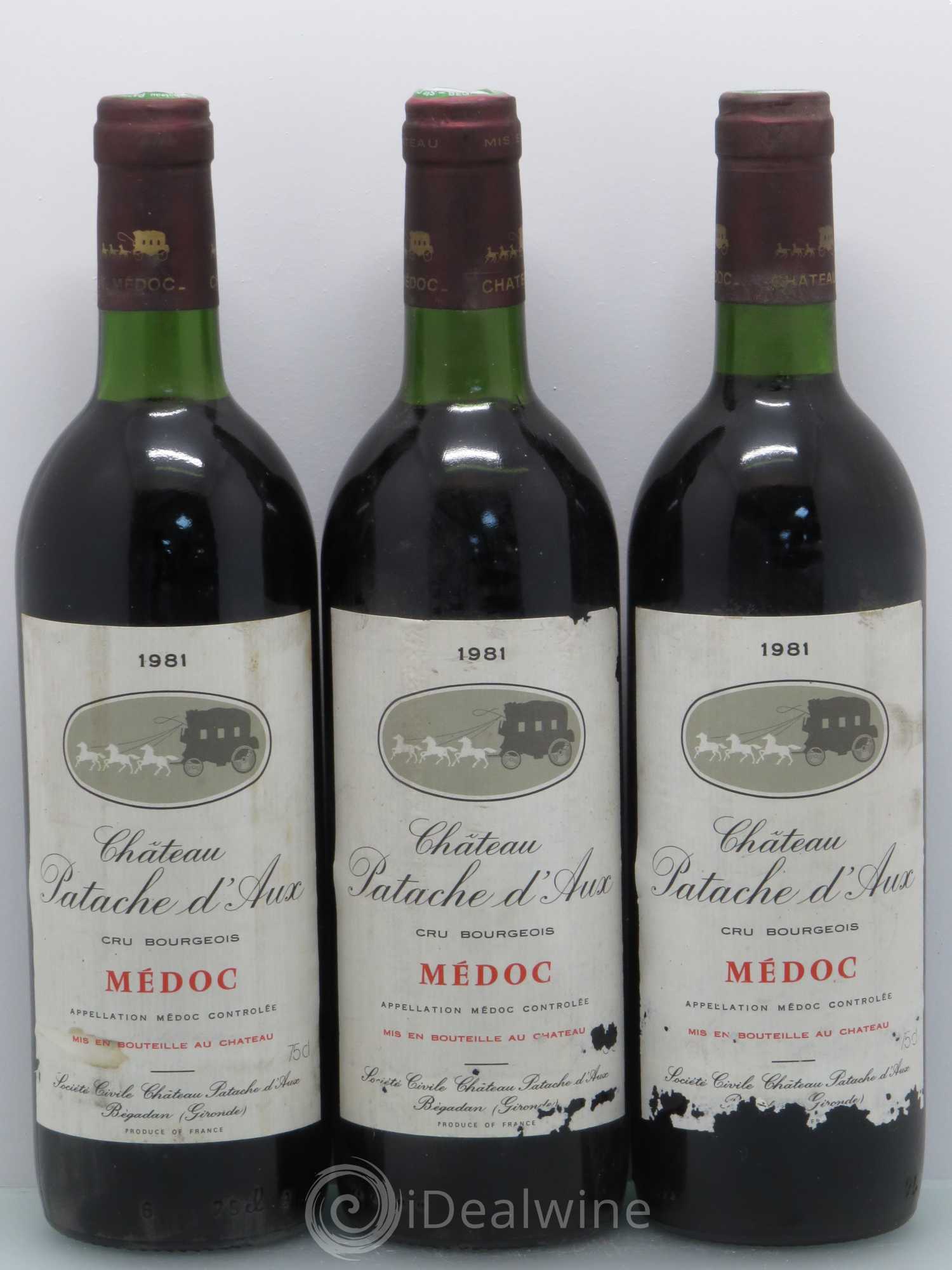 Château Patache d'Aux Cru Bourgeois (sans prix de réserve) 1981 - Lot de 6 bouteilles - 2