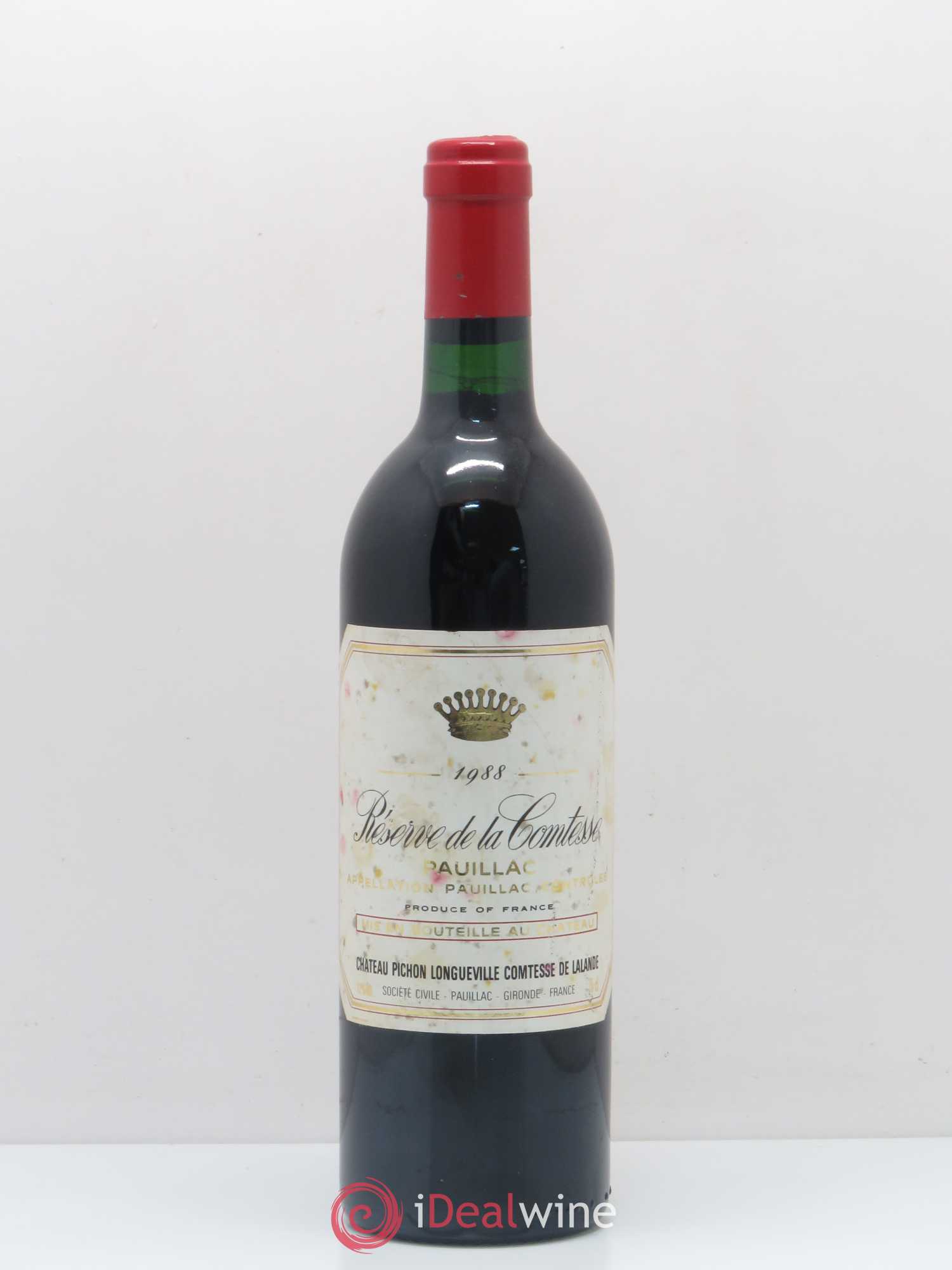 Réserve de la Comtesse Second Vin 1988 - Lot de 1 bouteille - 0