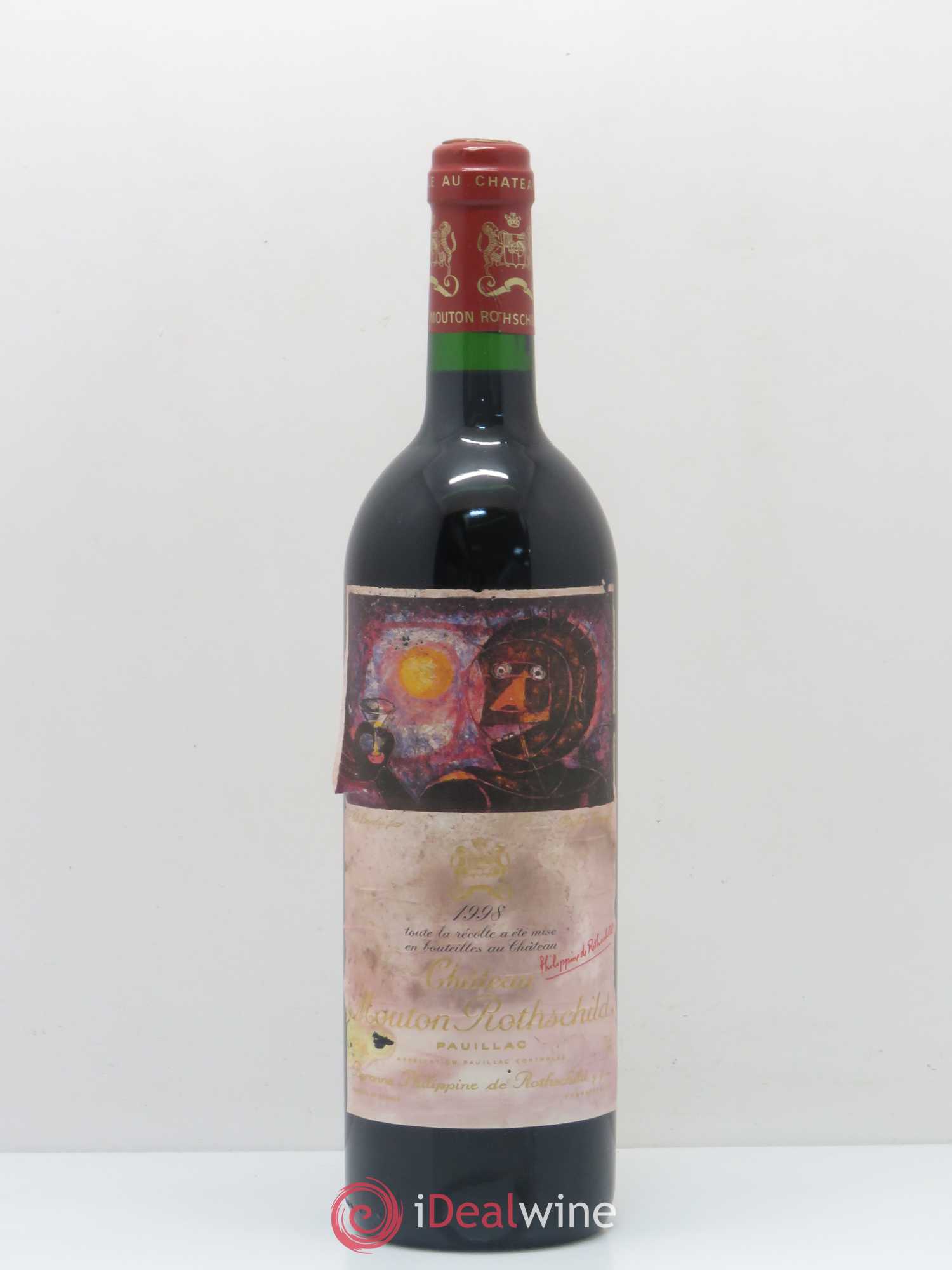 Château Mouton Rothschild 1er Grand Cru Classé 1998 - Lot de 1 bouteille - 0