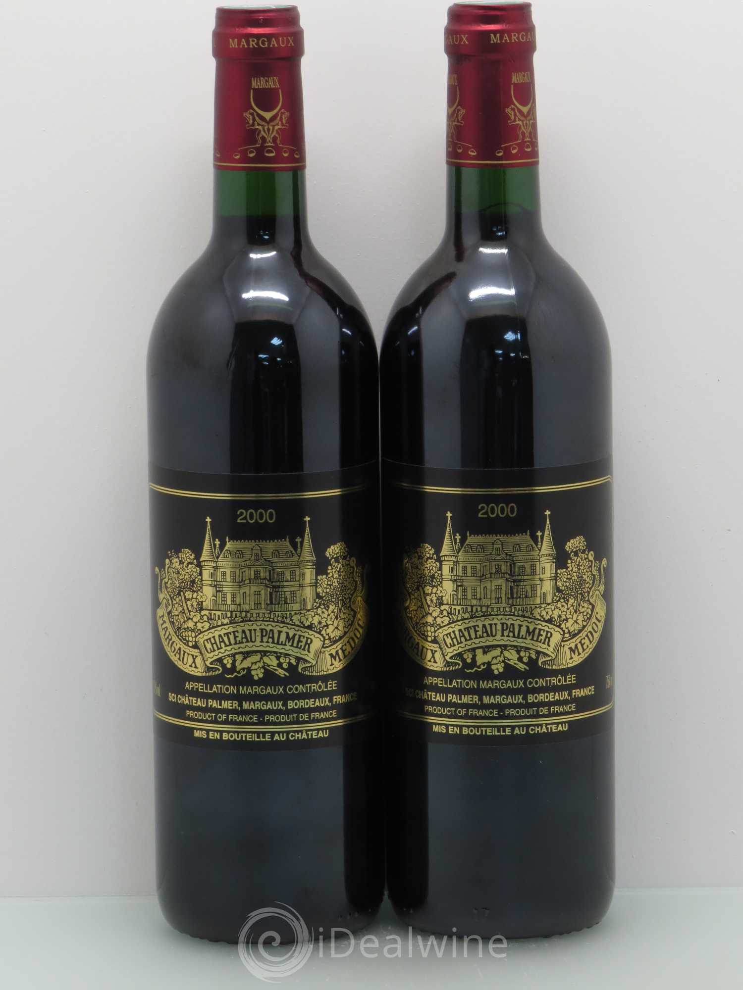 Château Palmer 3ème Grand Cru Classé 2000 - Lot de 2 bouteilles - 0