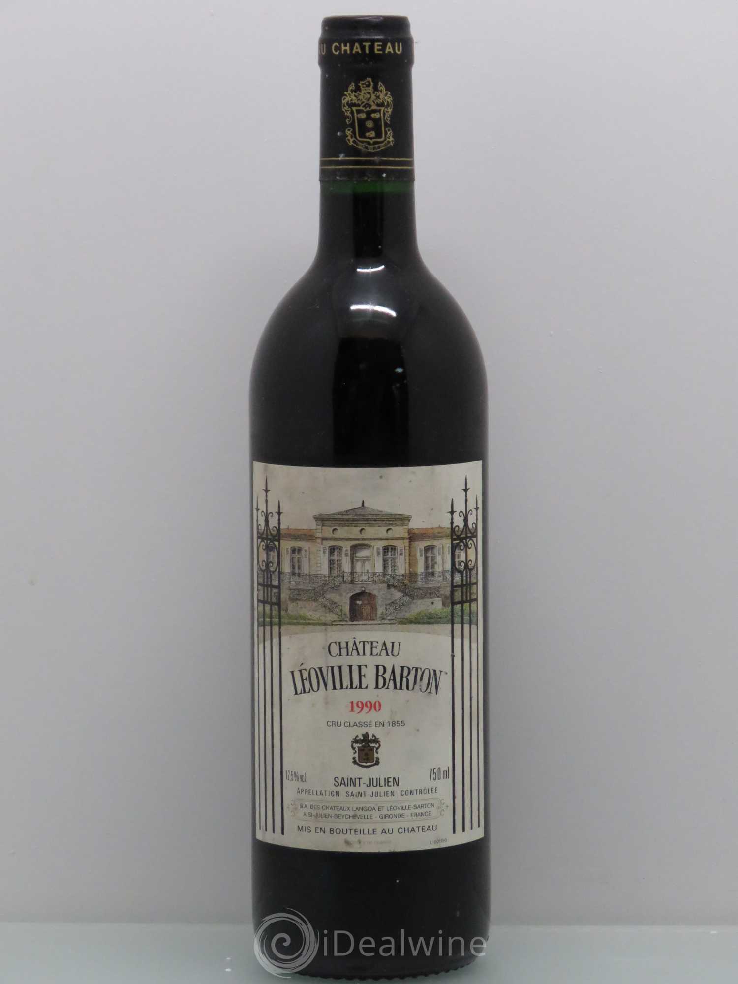 Château Léoville Barton 2ème Grand Cru Classé 1990 - Lot de 1 bouteille - 0