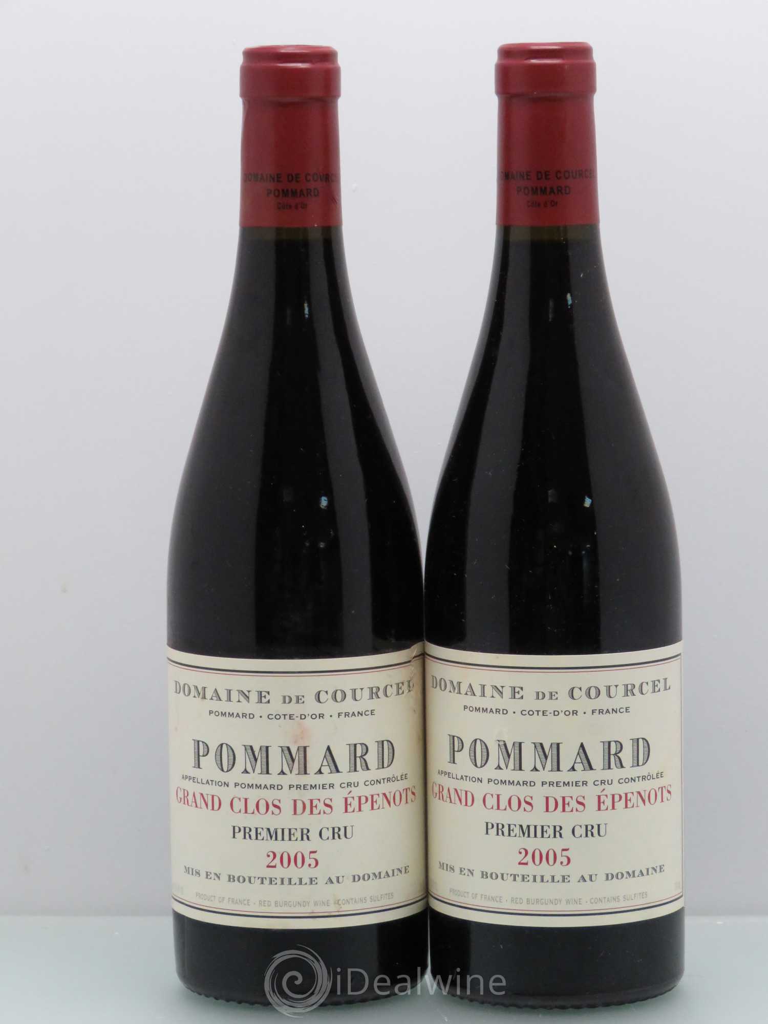 Pommard 1er Cru Grand Clos des Epenots de Courcel (Domaine) 2005 - Lot de 2 bouteilles - 0