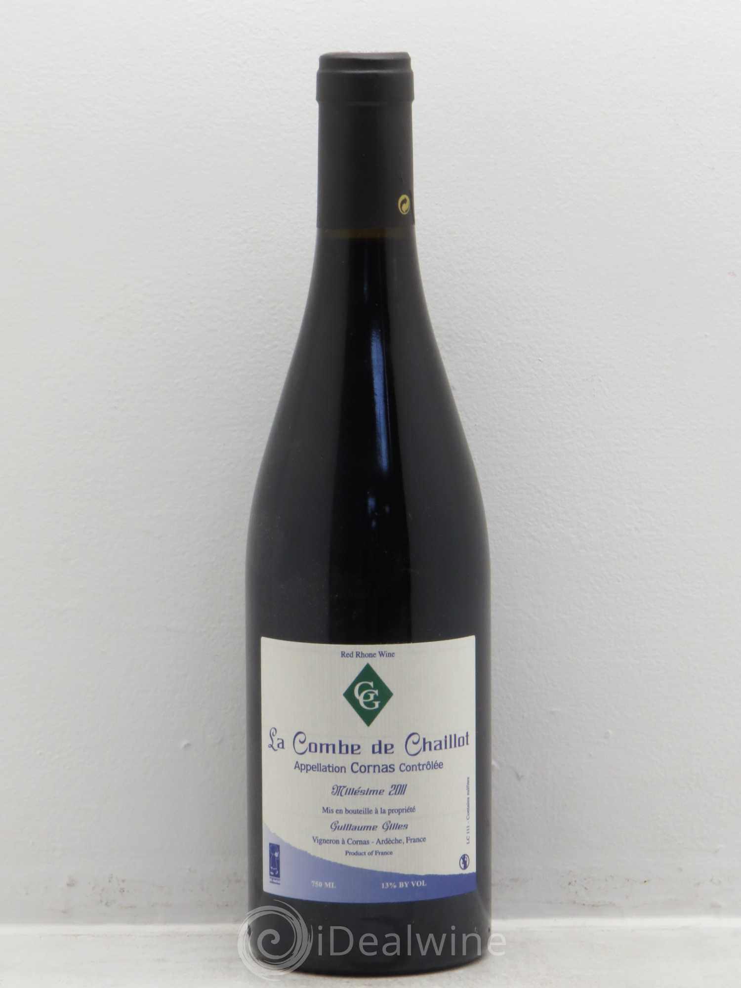 Cornas Chaillots Guillaume Gilles (Domaine) 2011 - Lot de 1 bouteille - 0