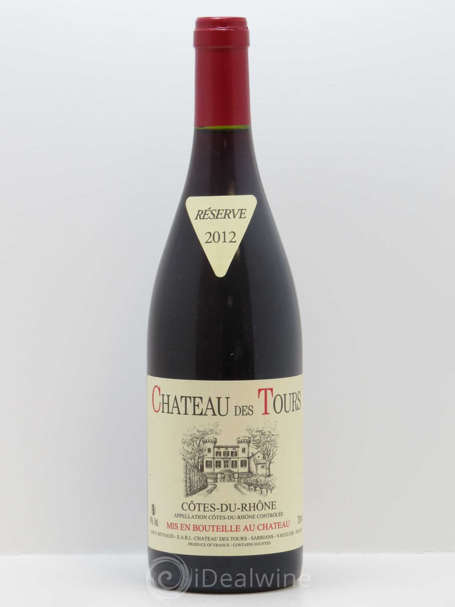 Côtes-du-Rhône Château des Tours Emmanuel Reynaud 2012 - Lot de 1 bouteille - 0