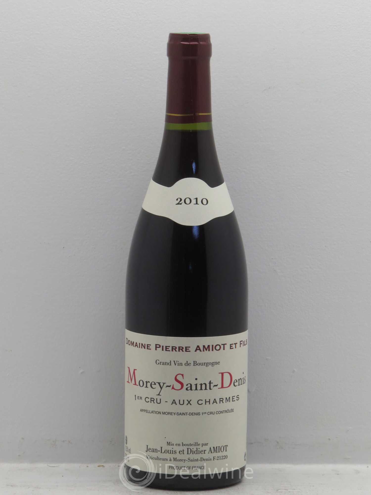 Morey-Saint-Denis 1er Cru Aux Charmes Pierre Amiot et Fils (Domaine) 2010 - Lot de 1 bouteille - 0