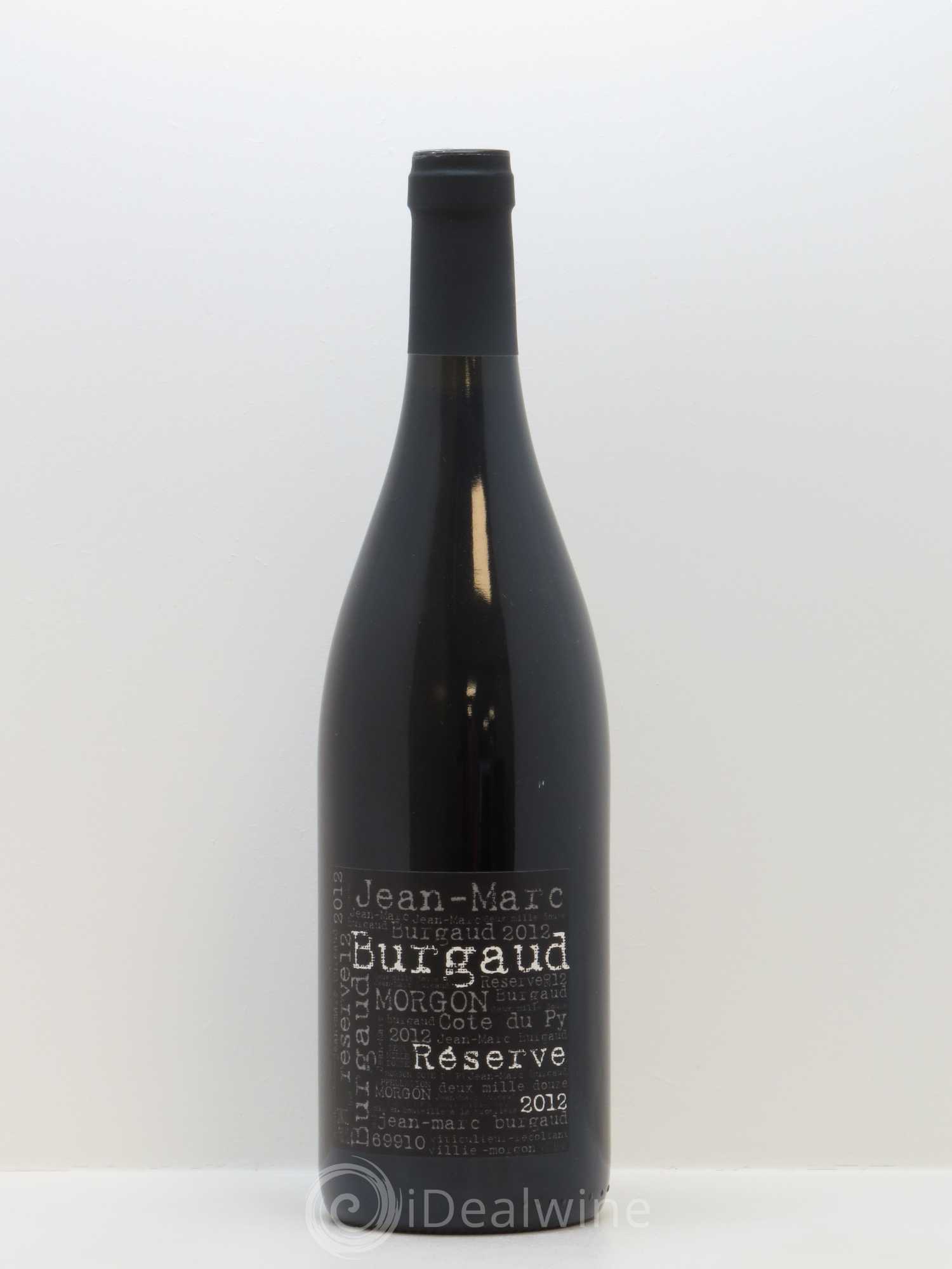 Morgon Côte du Py Réserve Jean-Marc Burgaud (Domaine) 2012 - Lot de 1 bouteille - 0