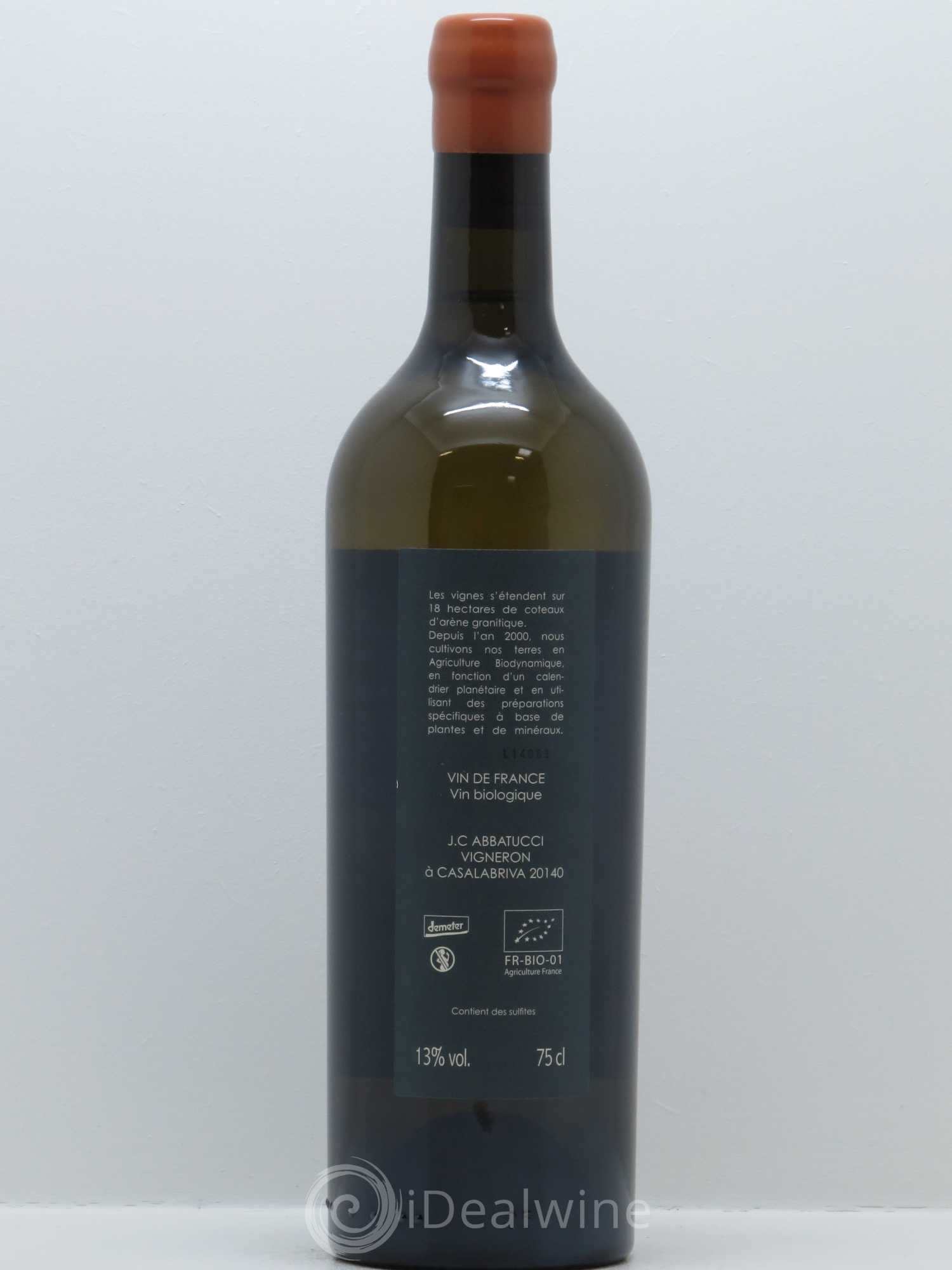 Vin de France Diplomate d'Empire Comte Abbatucci (Domaine) 2014 - Lot de 1 bouteille - 1