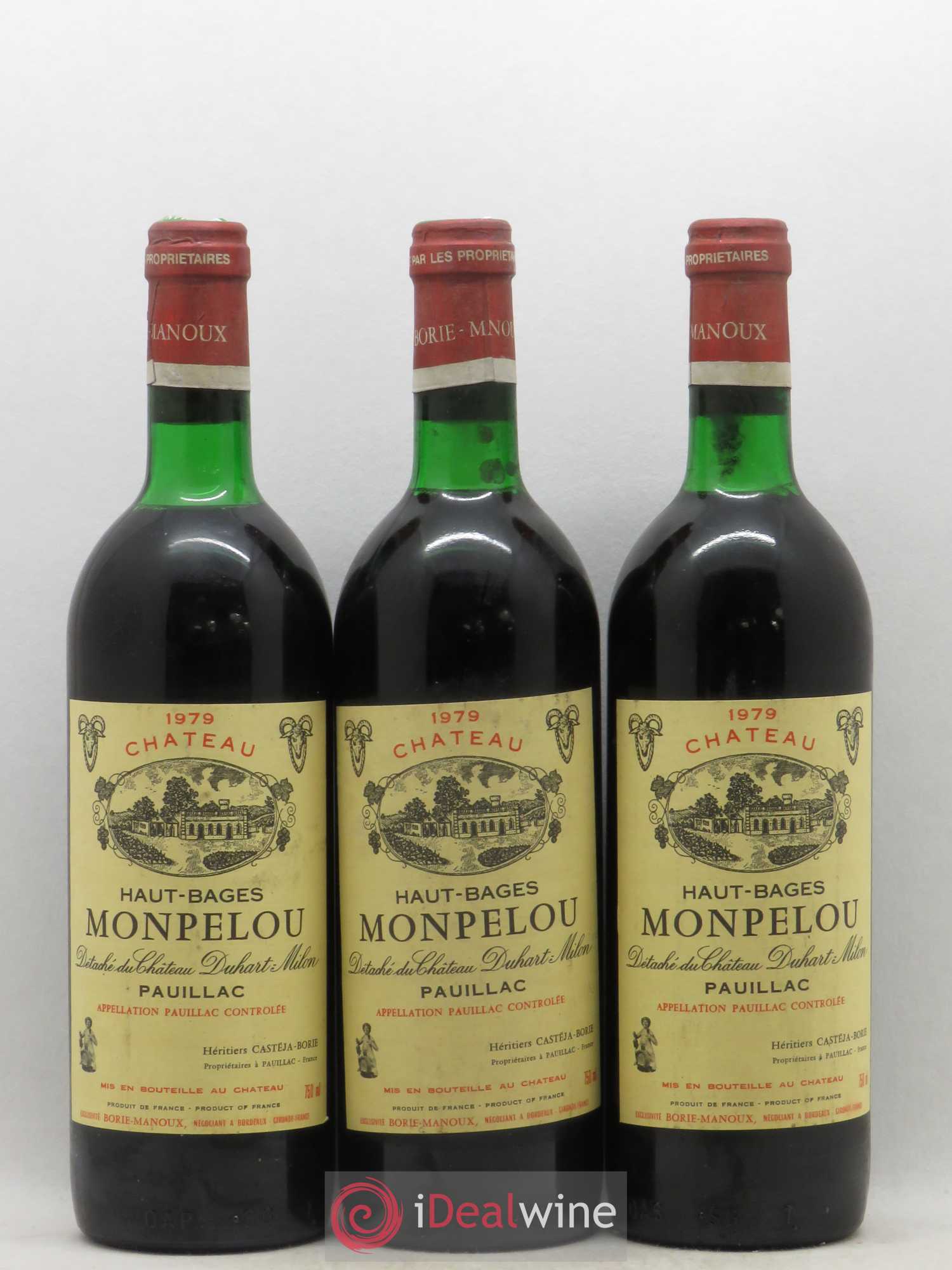 Pauillac Château Haut-Bages-Monpelou 1979 - Posten von 6 Flaschen - 1