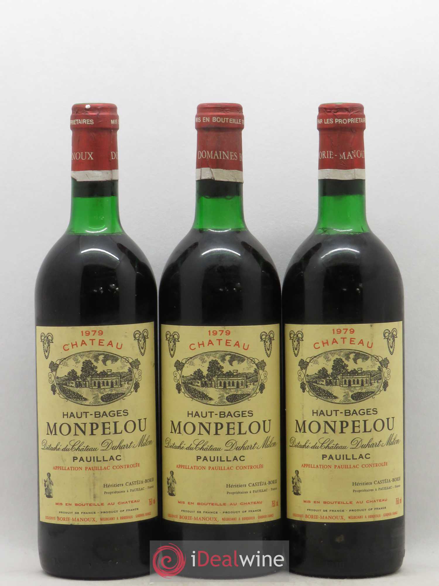 Pauillac Château Haut-Bages-Monpelou 1979 - Posten von 6 Flaschen - 2