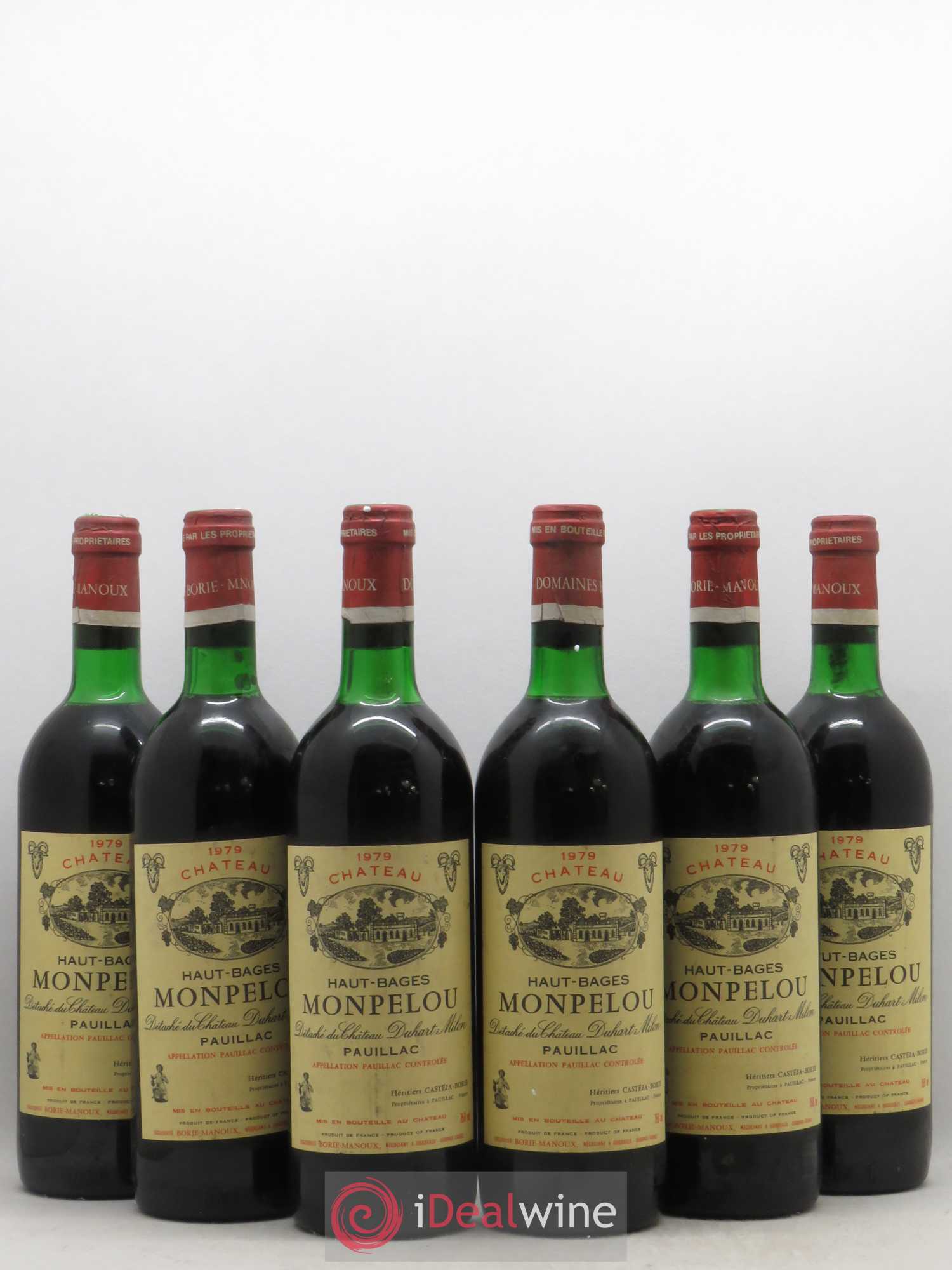 Pauillac Château Haut-Bages-Monpelou 1979 - Posten von 6 Flaschen - 0