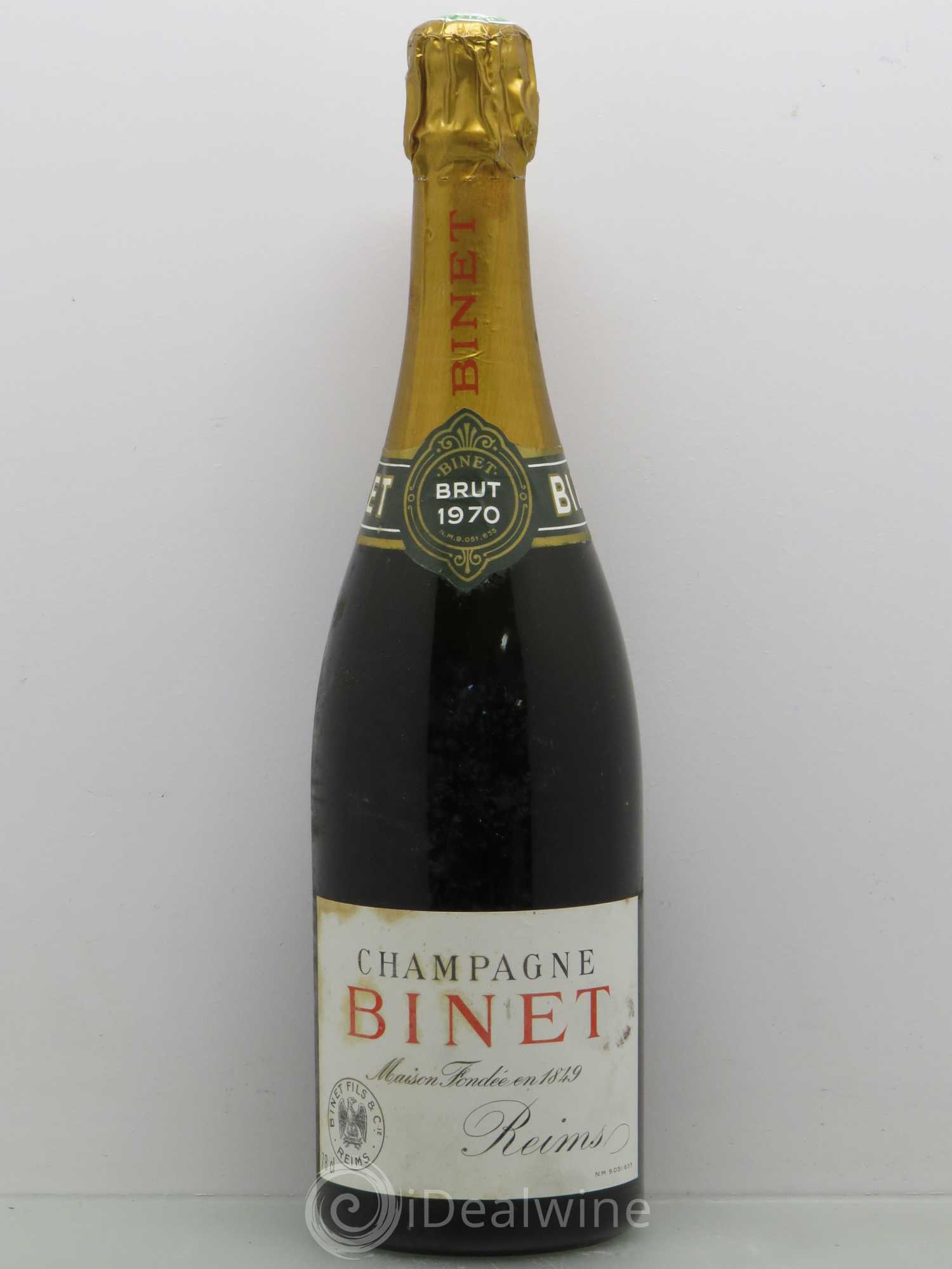 Champagne Brut - Binet 1970 - Lot de 1 bouteille - 0