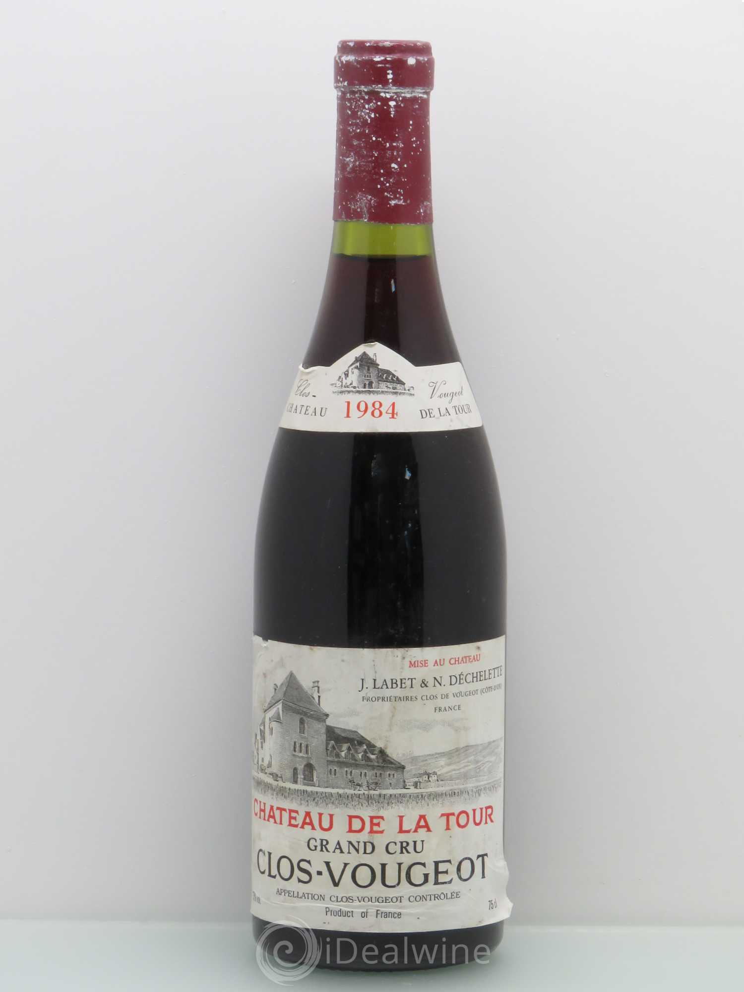 Clos de Vougeot Grand Cru Château de La Tour 1984 - Lot de 1 bouteille - 0