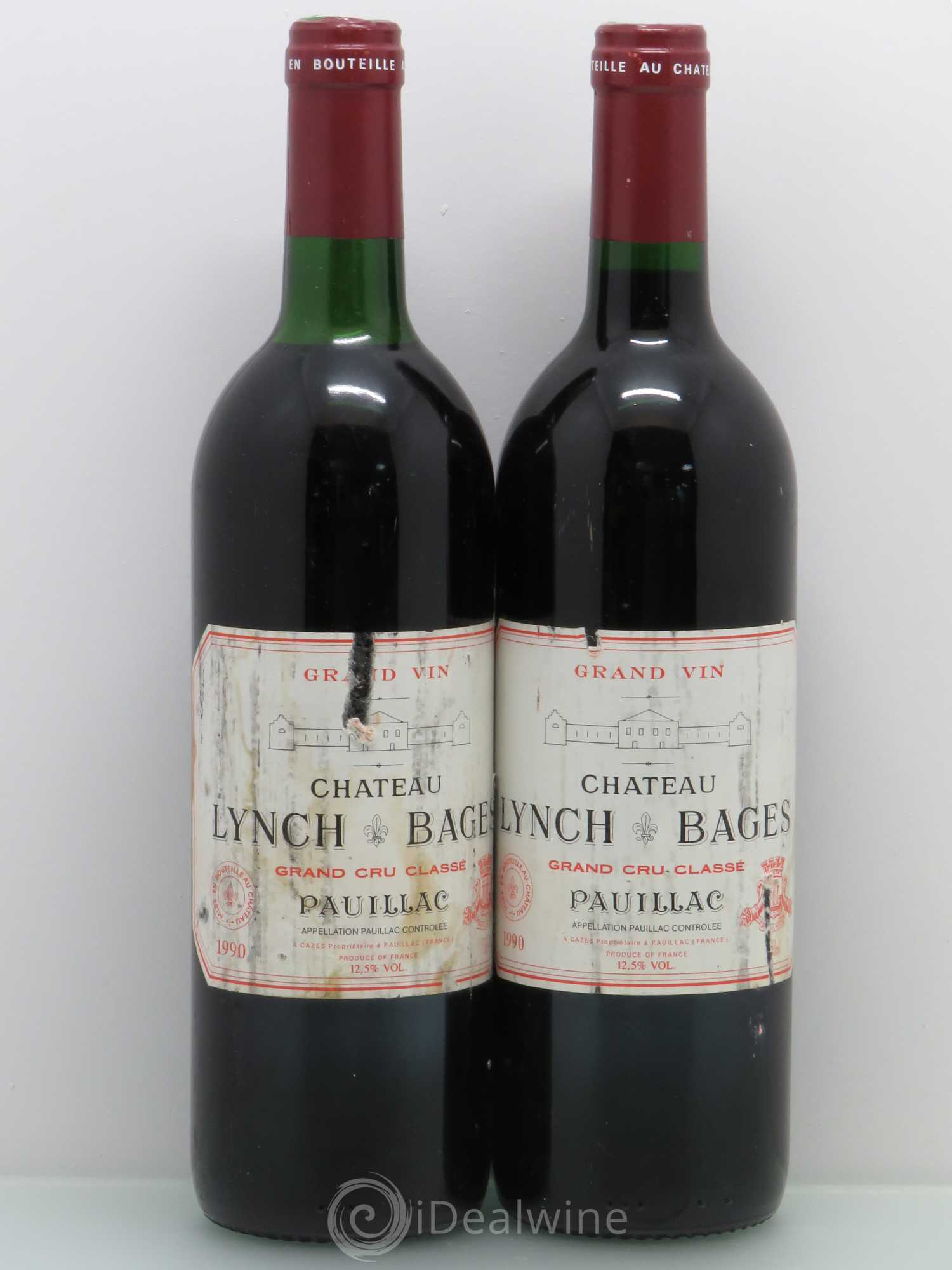 Château Lynch Bages 5ème Grand Cru Classé 1990 - Lot de 2 bouteilles - 0