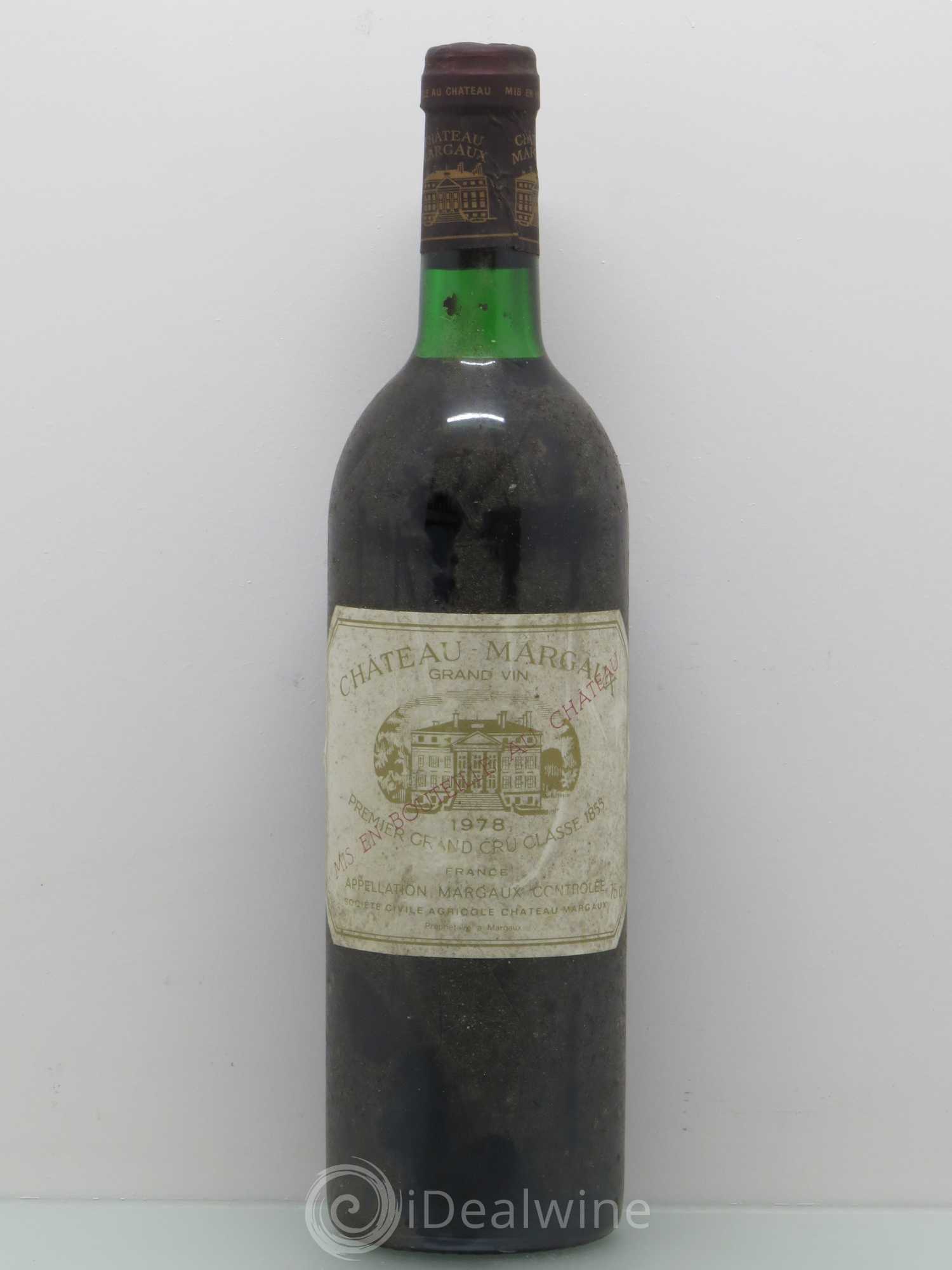 Château Margaux 1er Grand Cru Classé 1978 - Lot de 1 bouteille - 0