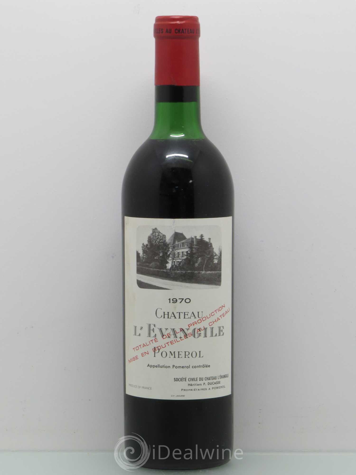 Château l' Évangile 1970 - Lot de 1 bouteille - 0
