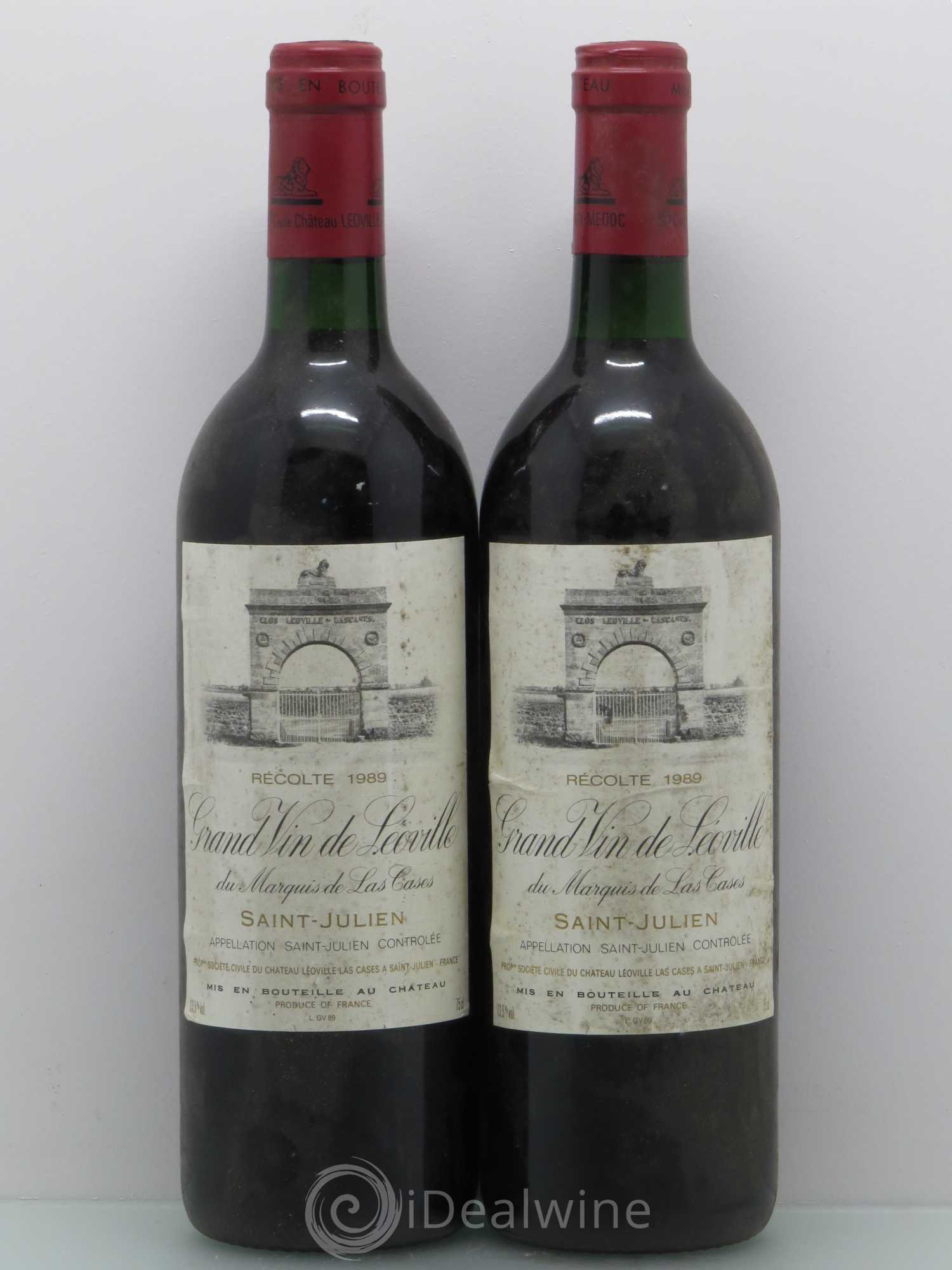 Château Léoville Las Cases 2ème Grand Cru Classé 1989 - Lot de 2 bouteilles - 0