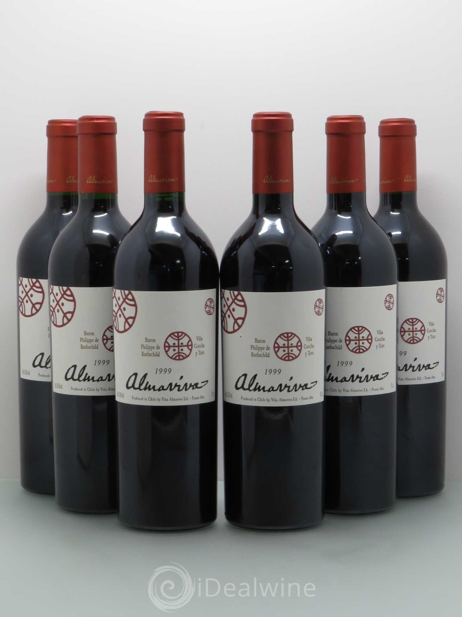 Chili Almaviva Baron P. de Rothschild Concha y Toro 1999 - Lot de 6 bouteilles - 0
