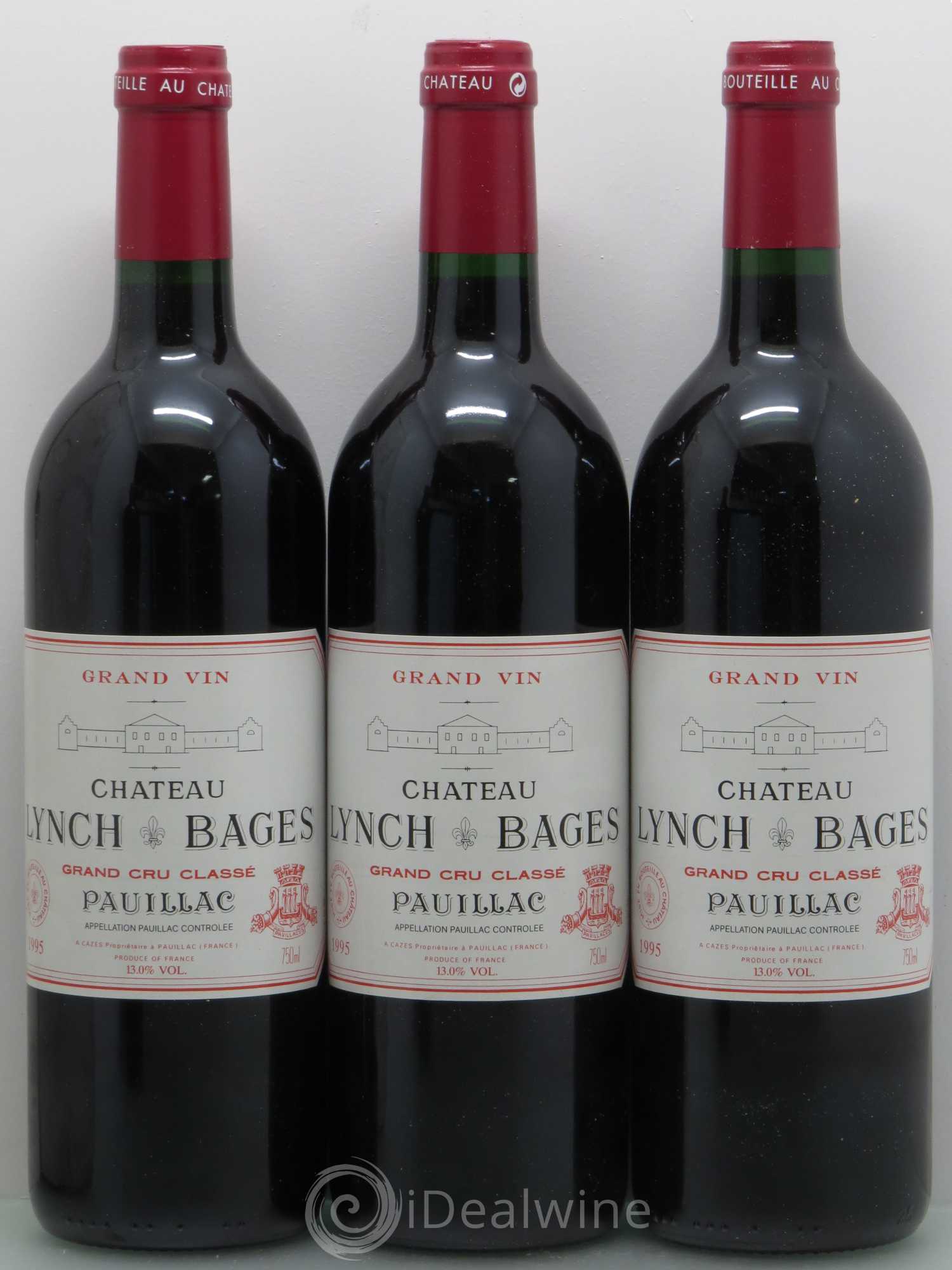 Château Lynch Bages 5ème Grand Cru Classé 1995 - Lot de 12 bouteilles - 1