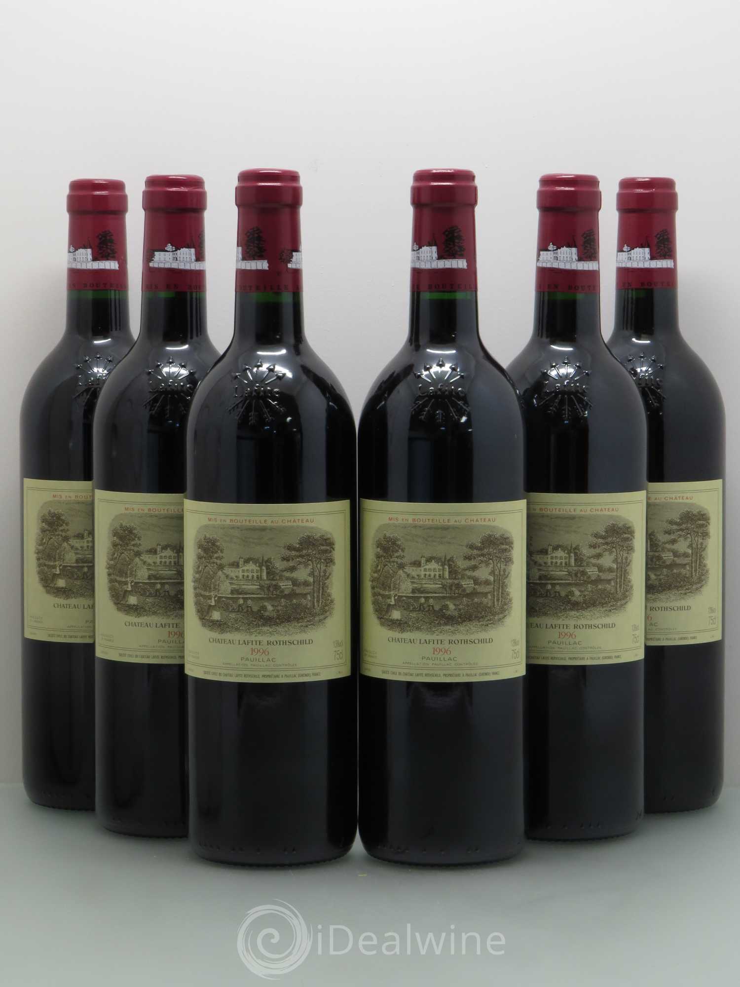Château Lafite Rothschild 1er Grand Cru Classé 1996 - Lot de 6 bouteilles - 0
