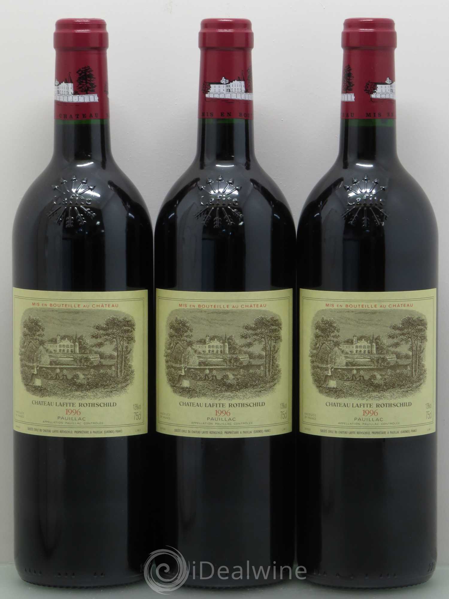 Château Lafite Rothschild 1er Grand Cru Classé 1996 - Lot de 6 bouteilles - 1
