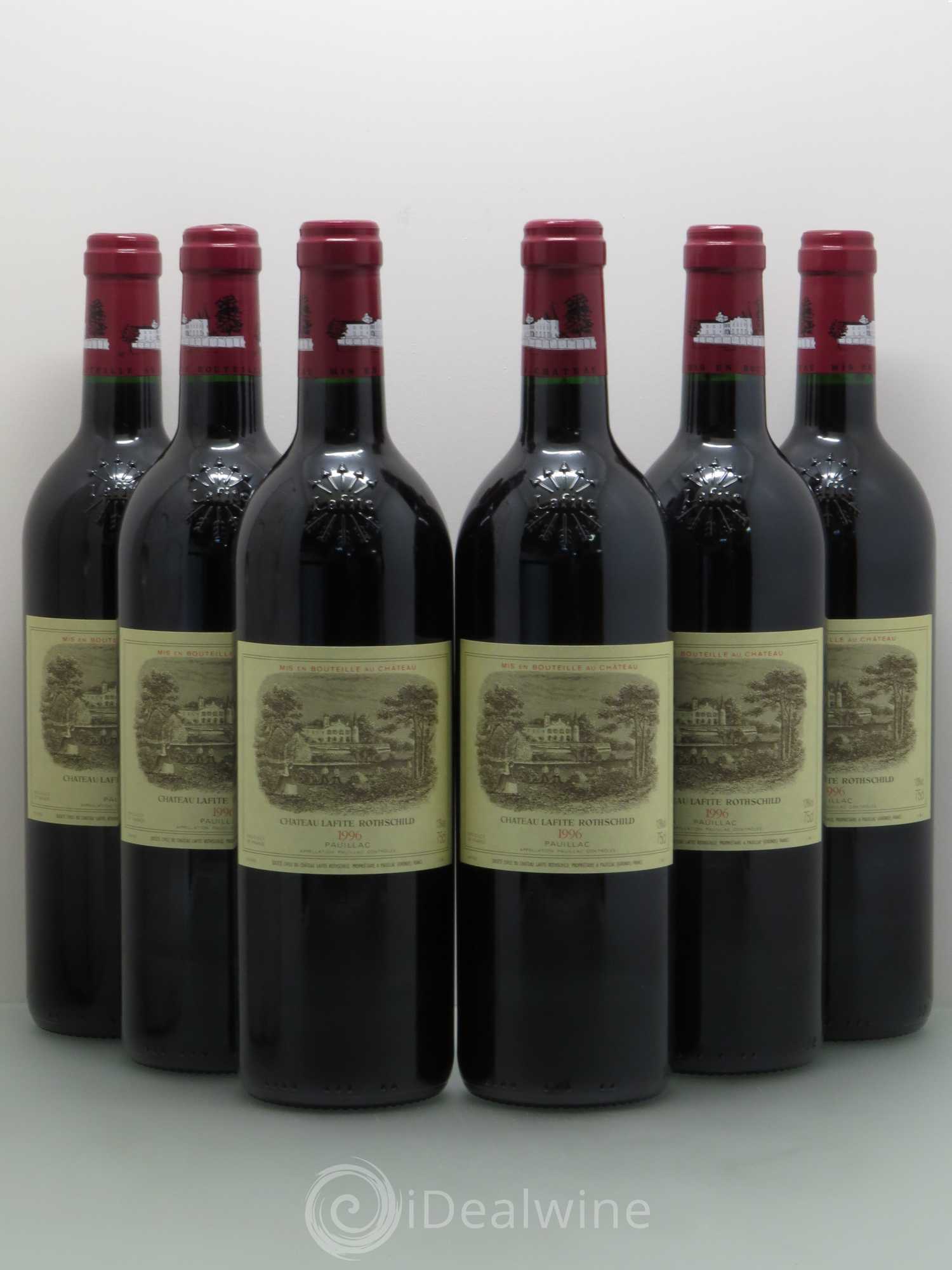 Château Lafite Rothschild 1er Grand Cru Classé 1996 - Lot de 6 bouteilles - 0