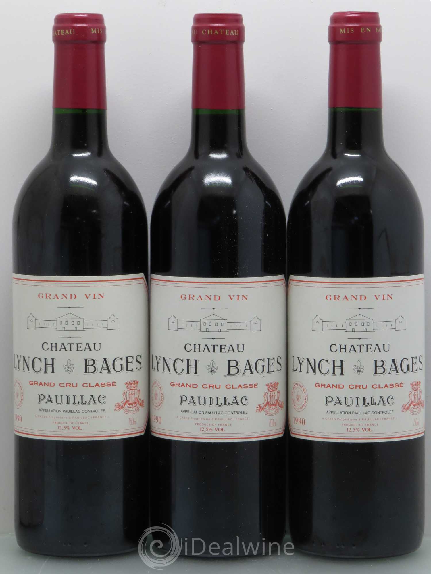 Château Lynch Bages 5ème Grand Cru Classé 1990 - Lot de 12 bouteilles - 2