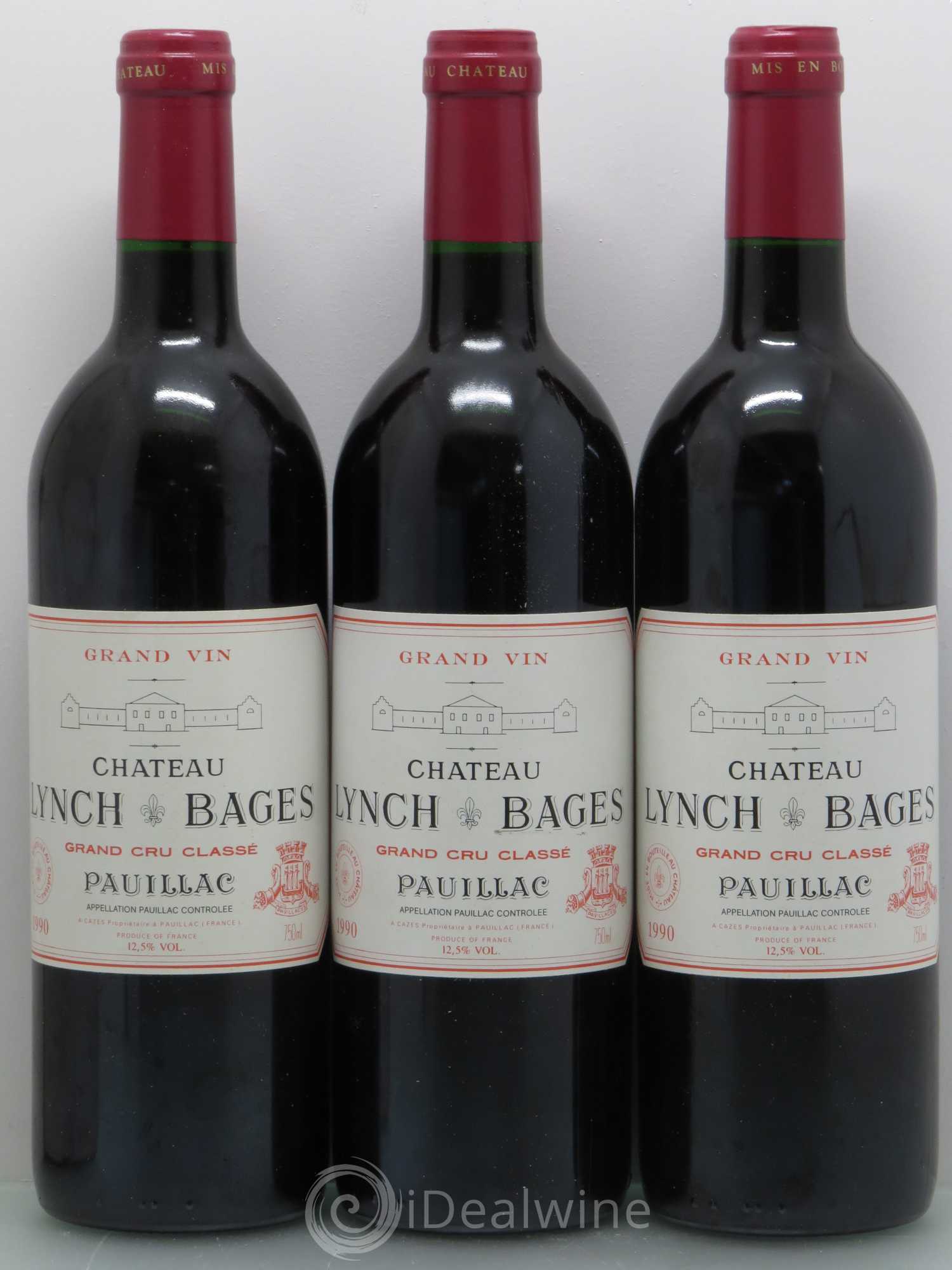 Château Lynch Bages 5ème Grand Cru Classé 1990 - Lot de 12 bouteilles - 3