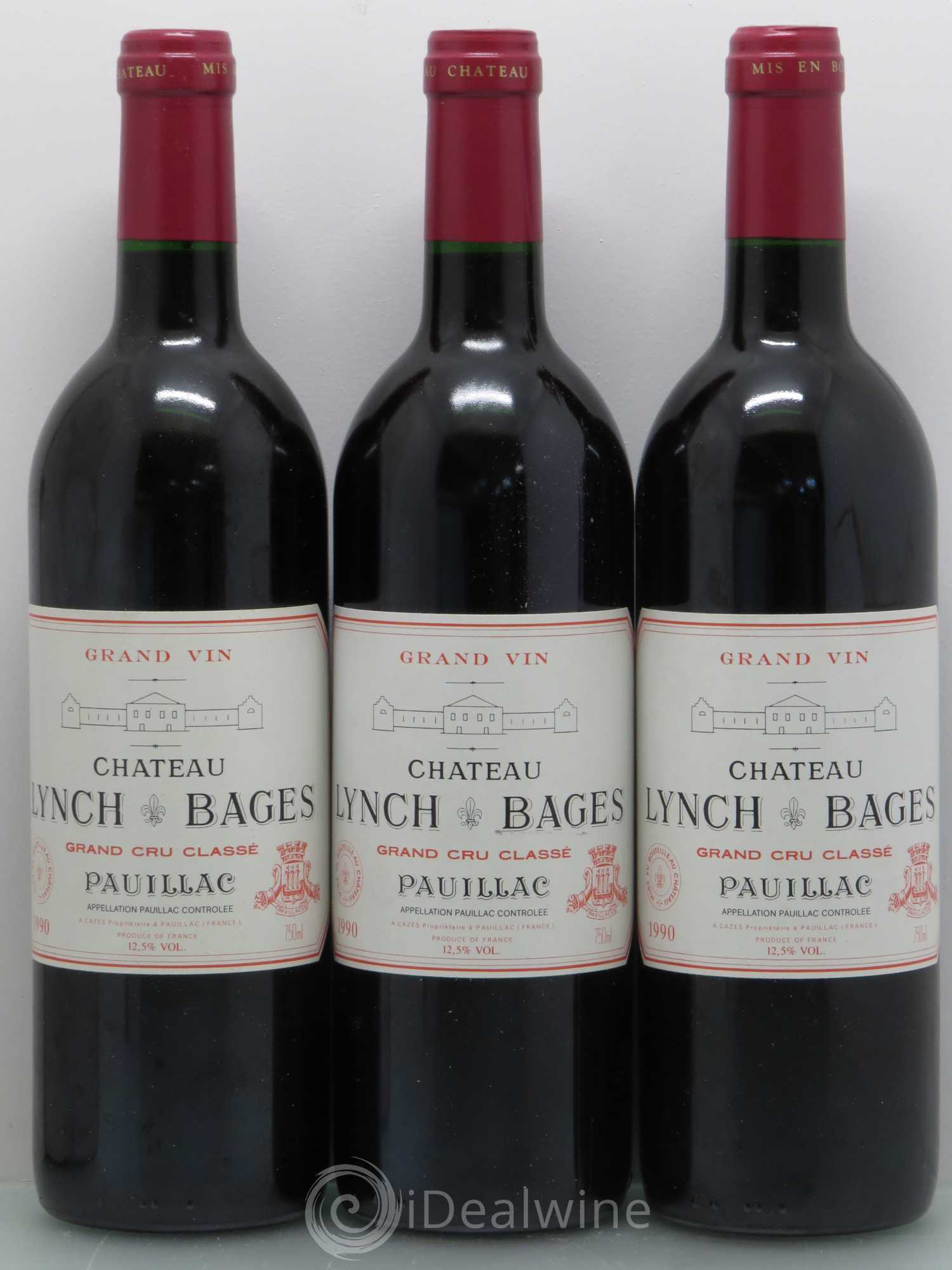 Château Lynch Bages 5ème Grand Cru Classé 1990 - Lot de 12 bouteilles - 4