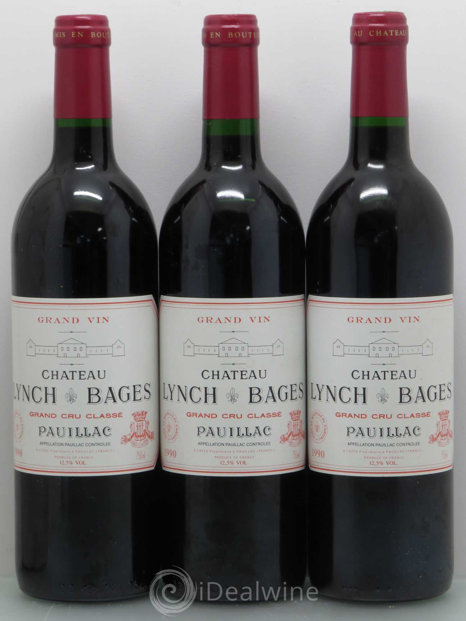 Château Lynch Bages 5ème Grand Cru Classé 1990 - Lot de 12 bouteilles - 2