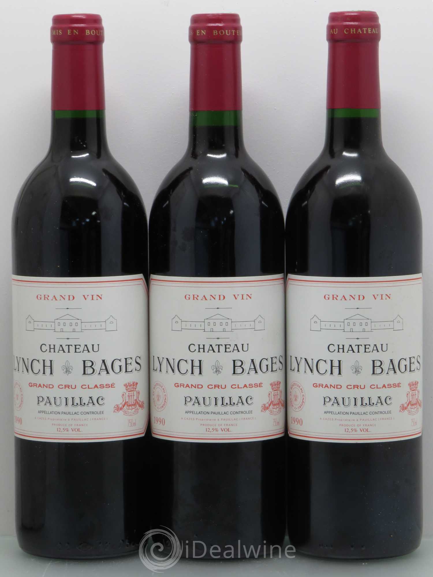 Château Lynch Bages 5ème Grand Cru Classé 1990 - Lot de 12 bouteilles - 4