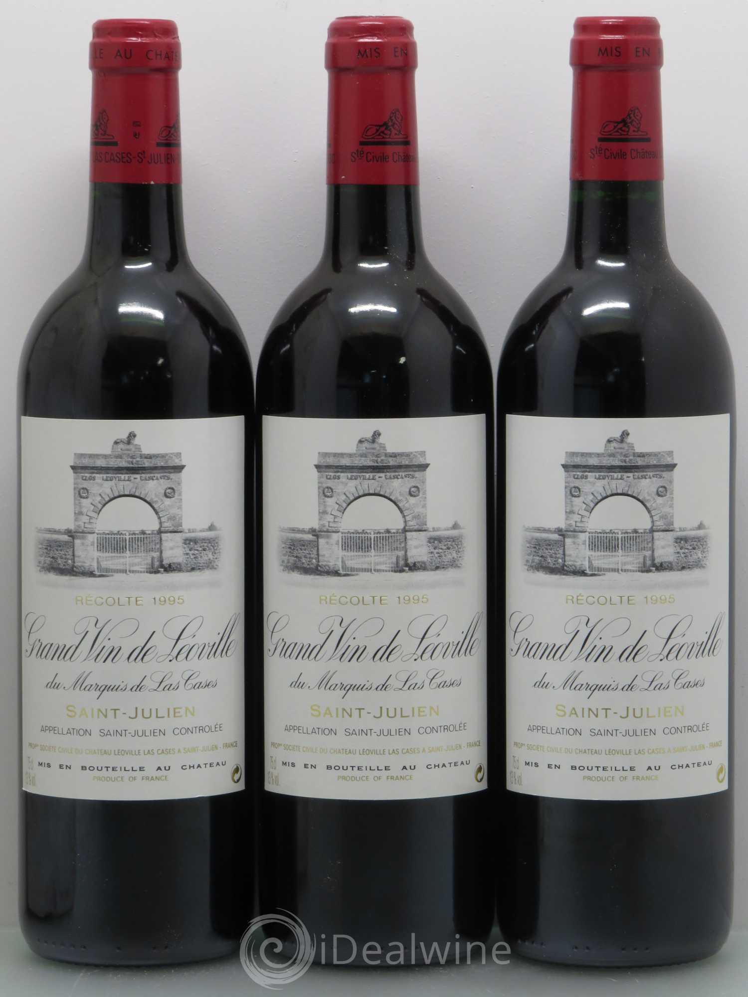 Château Léoville Las Cases 2ème Grand Cru Classé 1995 - Lot de 12 bouteilles - 2