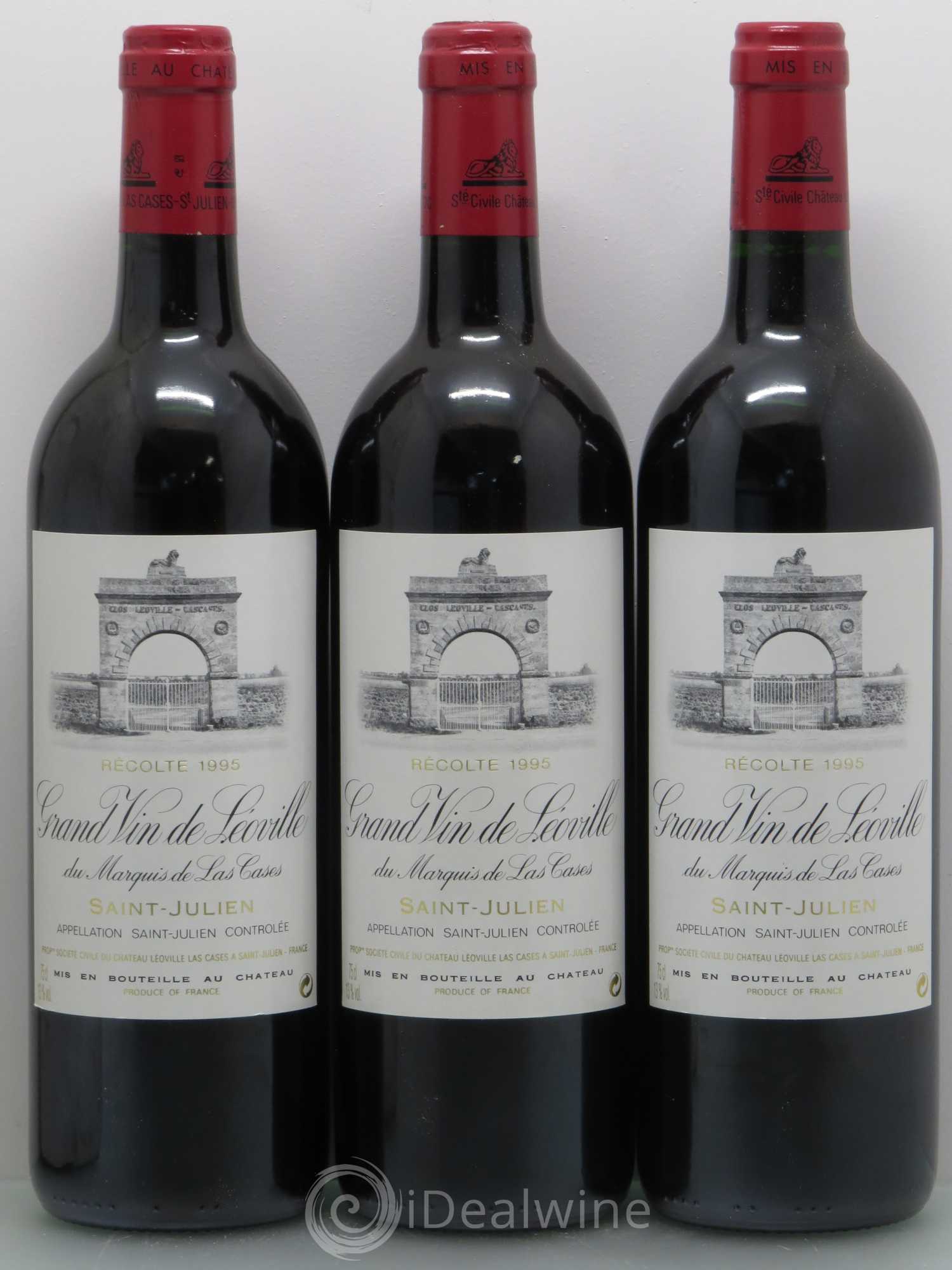 Château Léoville Las Cases 2ème Grand Cru Classé 1995 - Lot de 12 bouteilles - 1