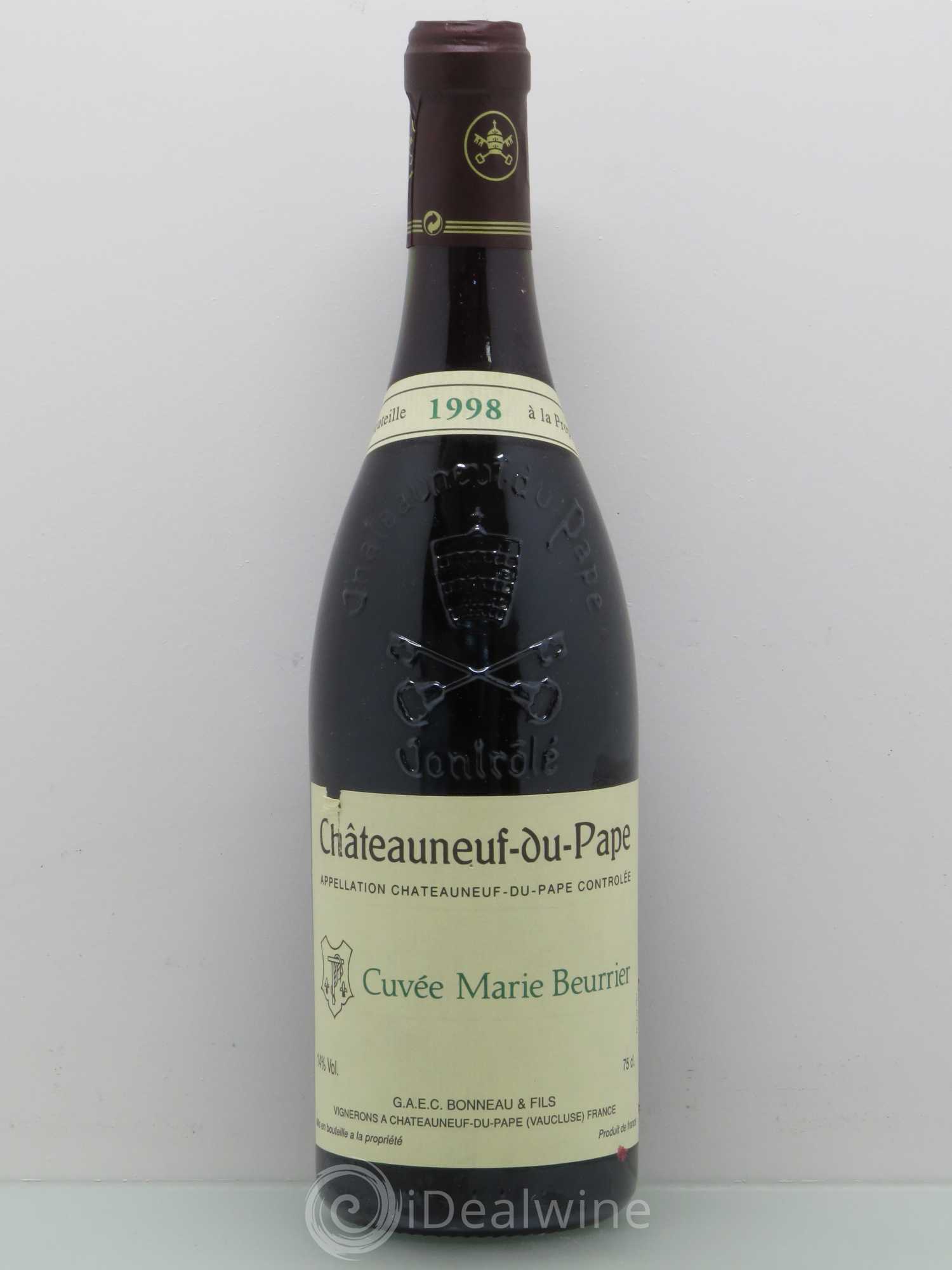 Châteauneuf-du-Pape Marie Beurrier Henri Bonneau & Fils 1998 - Lot de 1 bouteille - 0