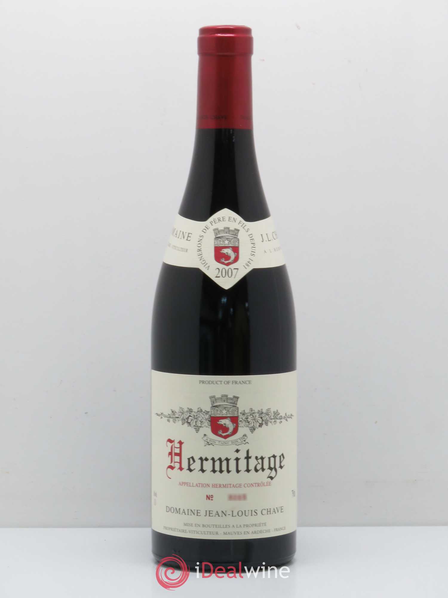 Hermitage Jean-Louis Chave 2007 - Lot de 1 bouteille - 0