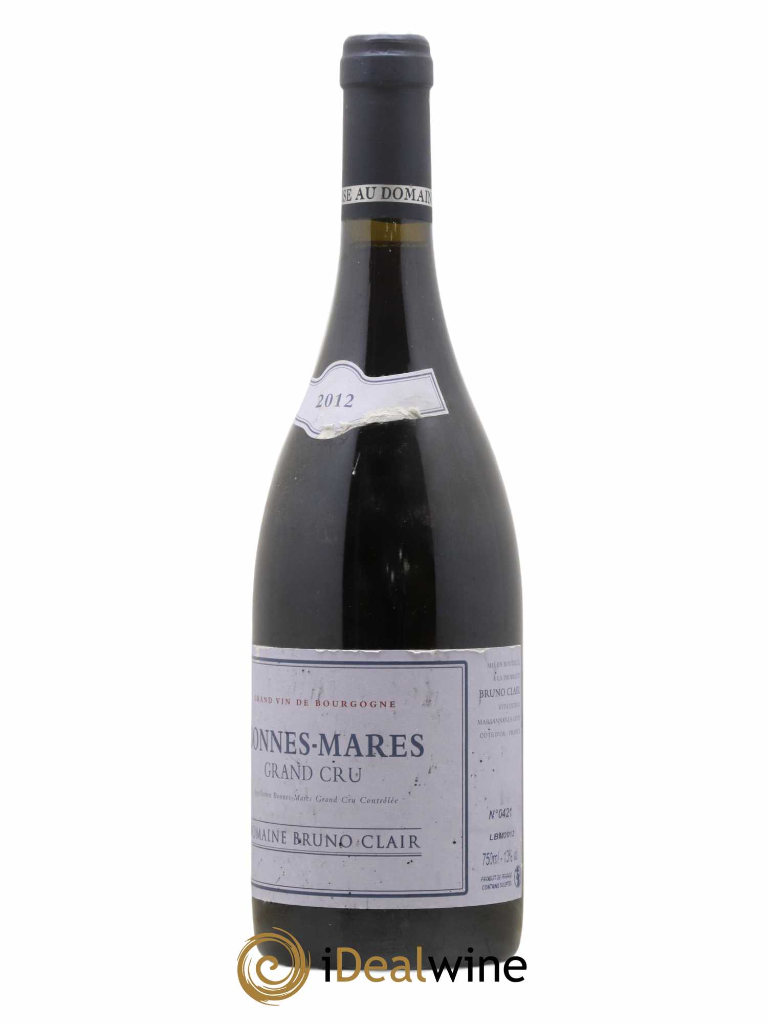 Bonnes-Mares Grand Cru Bruno Clair (Domaine) 2012 - Lot of 1 bottle - 1