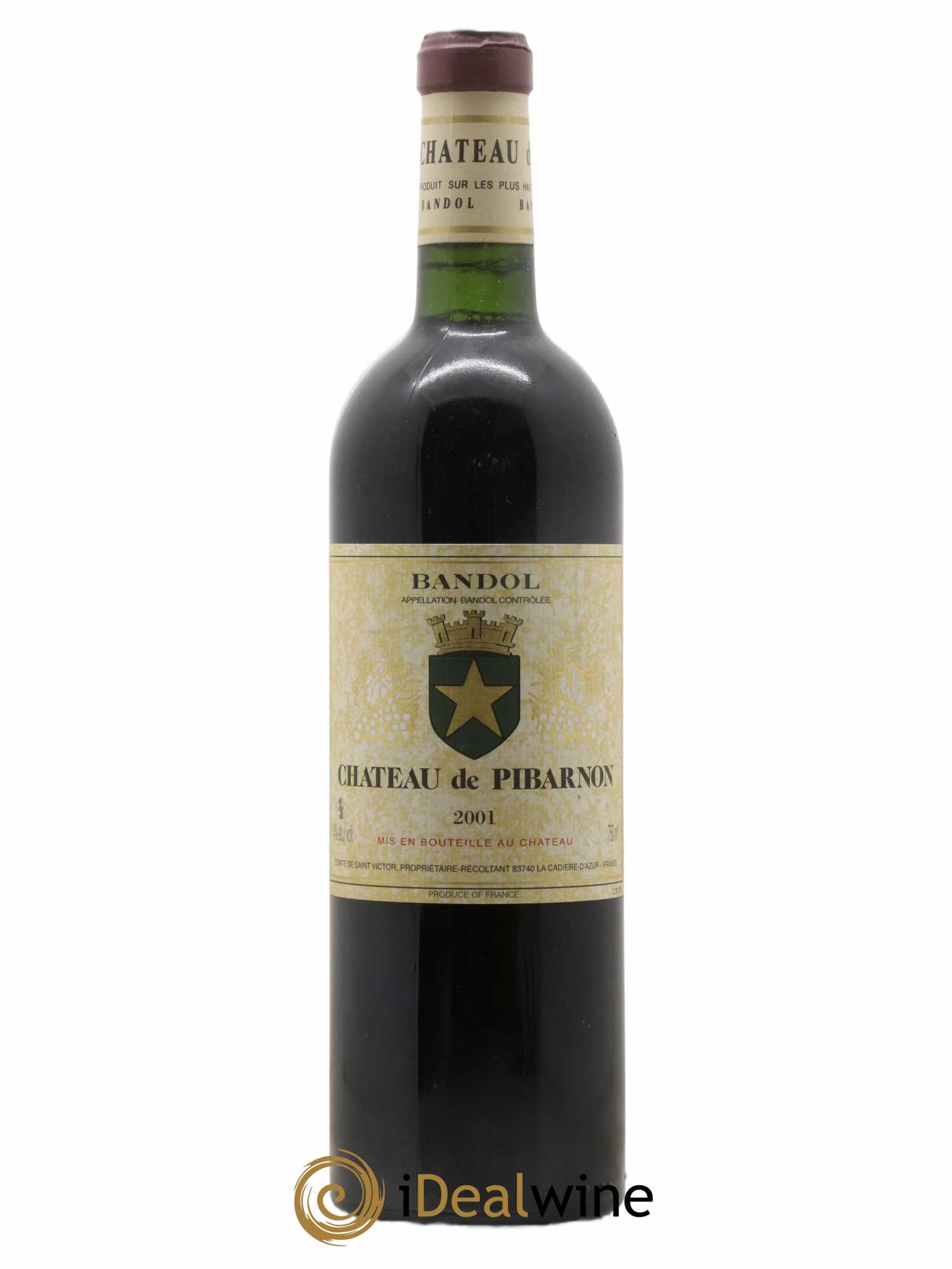 Bandol Château de Pibarnon Comte de Saint-Victor 2001 - Lot de 1 bouteille - 0