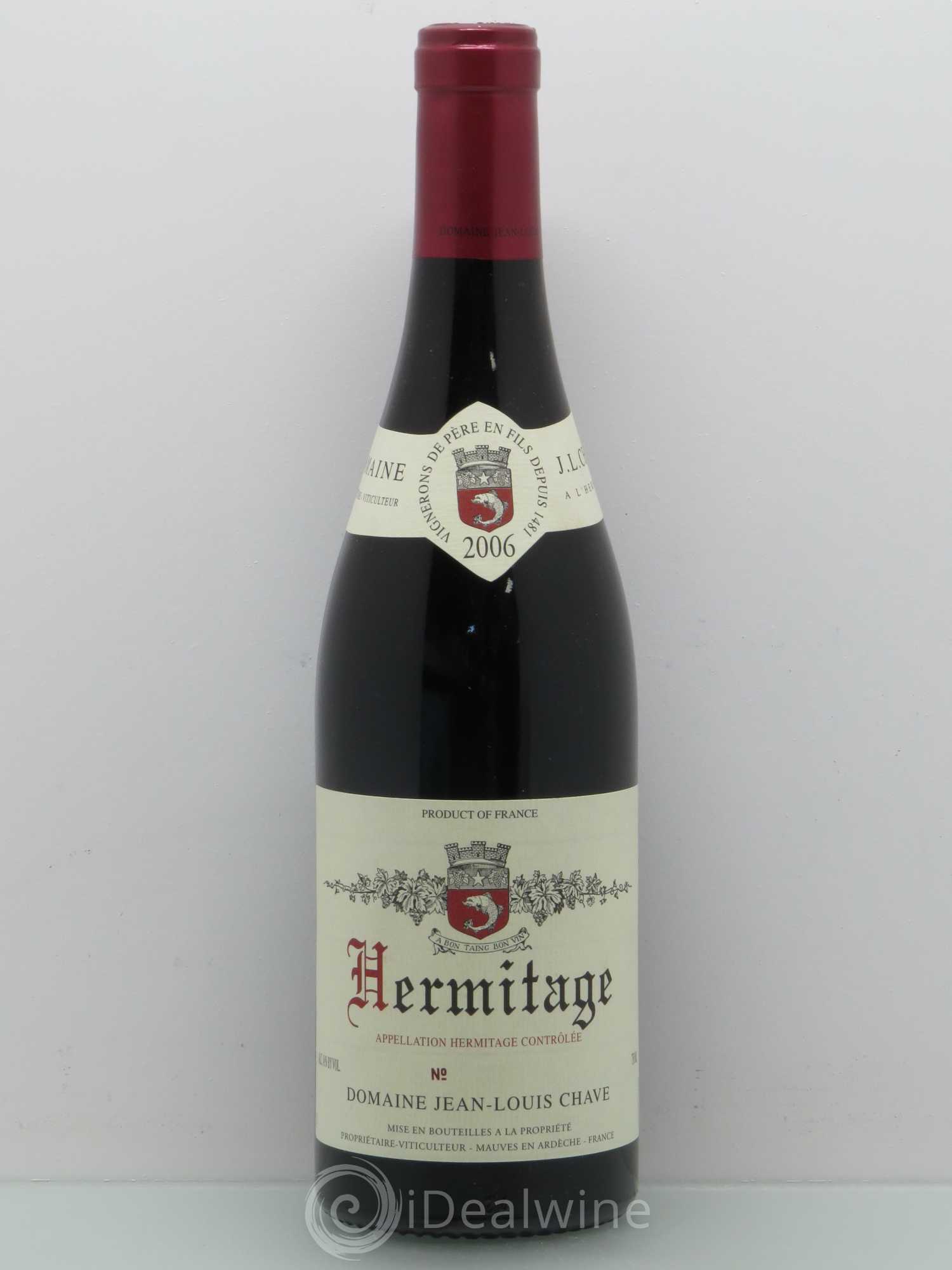 Hermitage Jean-Louis Chave 2006 - Lot de 1 bouteille - 0