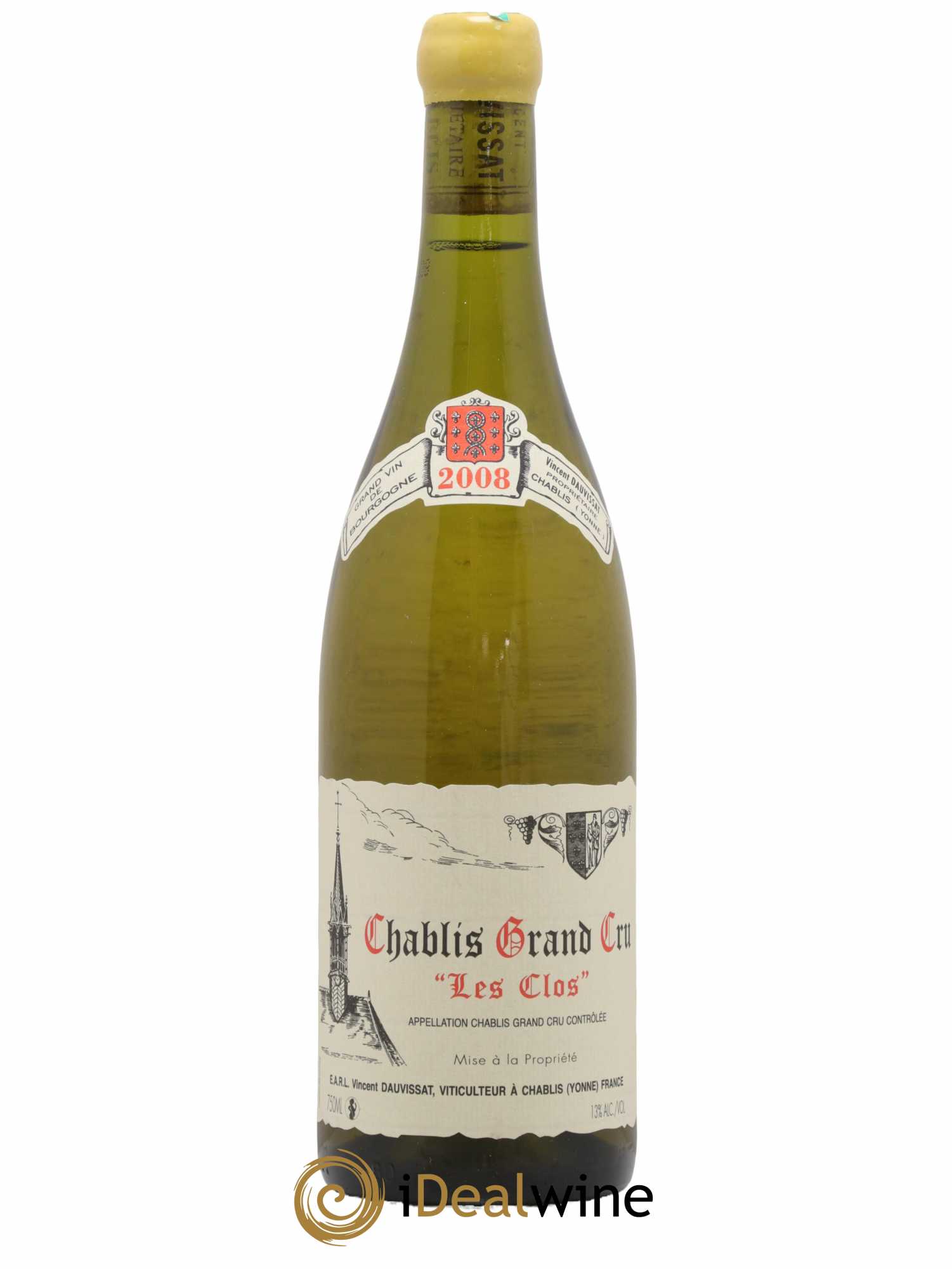 Chablis Grand Cru Les Clos Vincent Dauvissat (Domaine) 2008 - Lot de 1 bouteille - 0