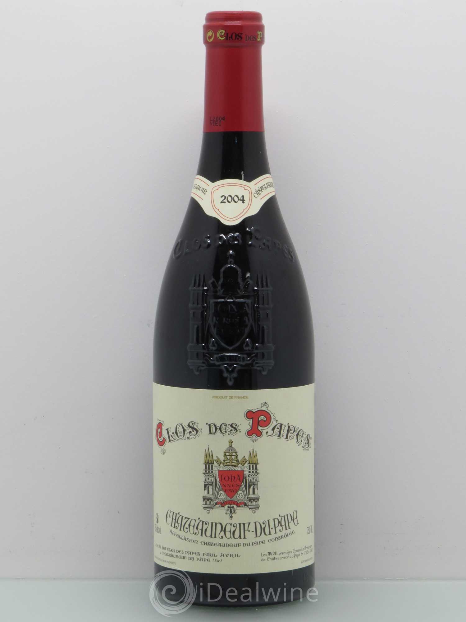 Châteauneuf-du-Pape Clos des Papes - Paul Avril 2004 - Lot de 1 bouteille - 0