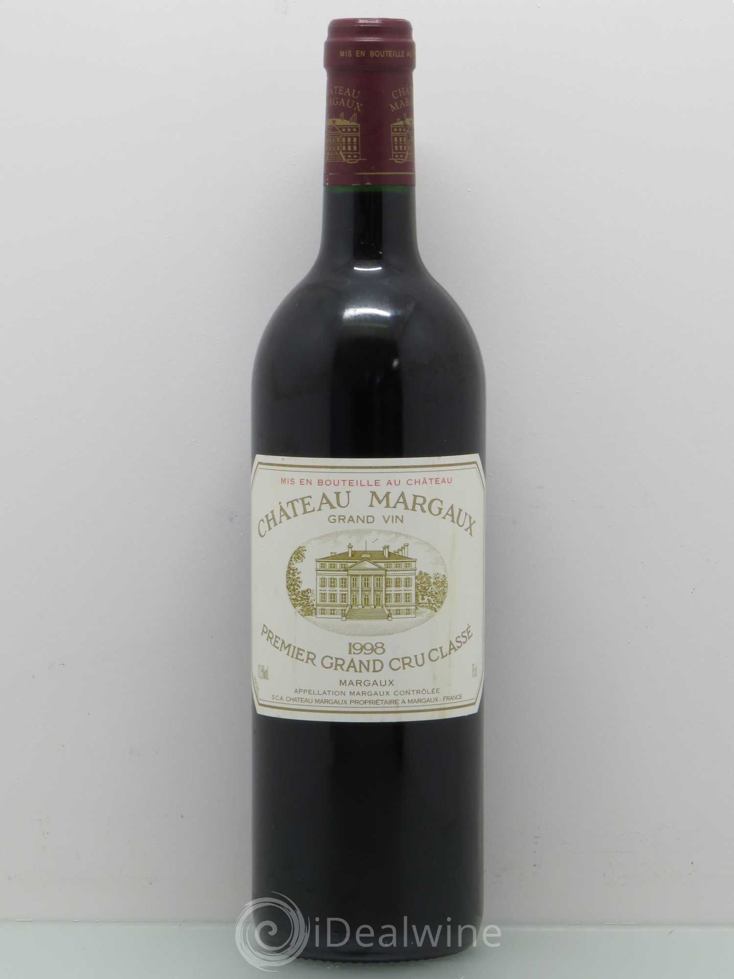 Château Margaux 1er Grand Cru Classé 1998 - Lot de 1 bouteille - 0