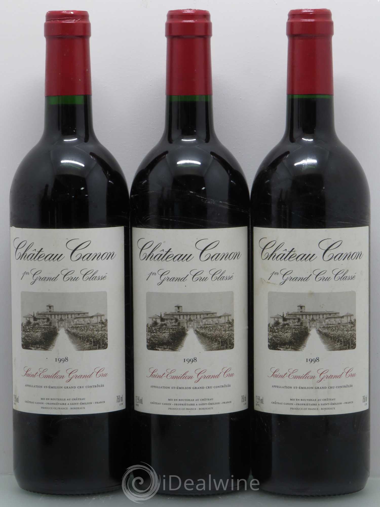 Château Canon 1er Grand Cru Classé B 1998 - Lot de 6 bouteilles - 1