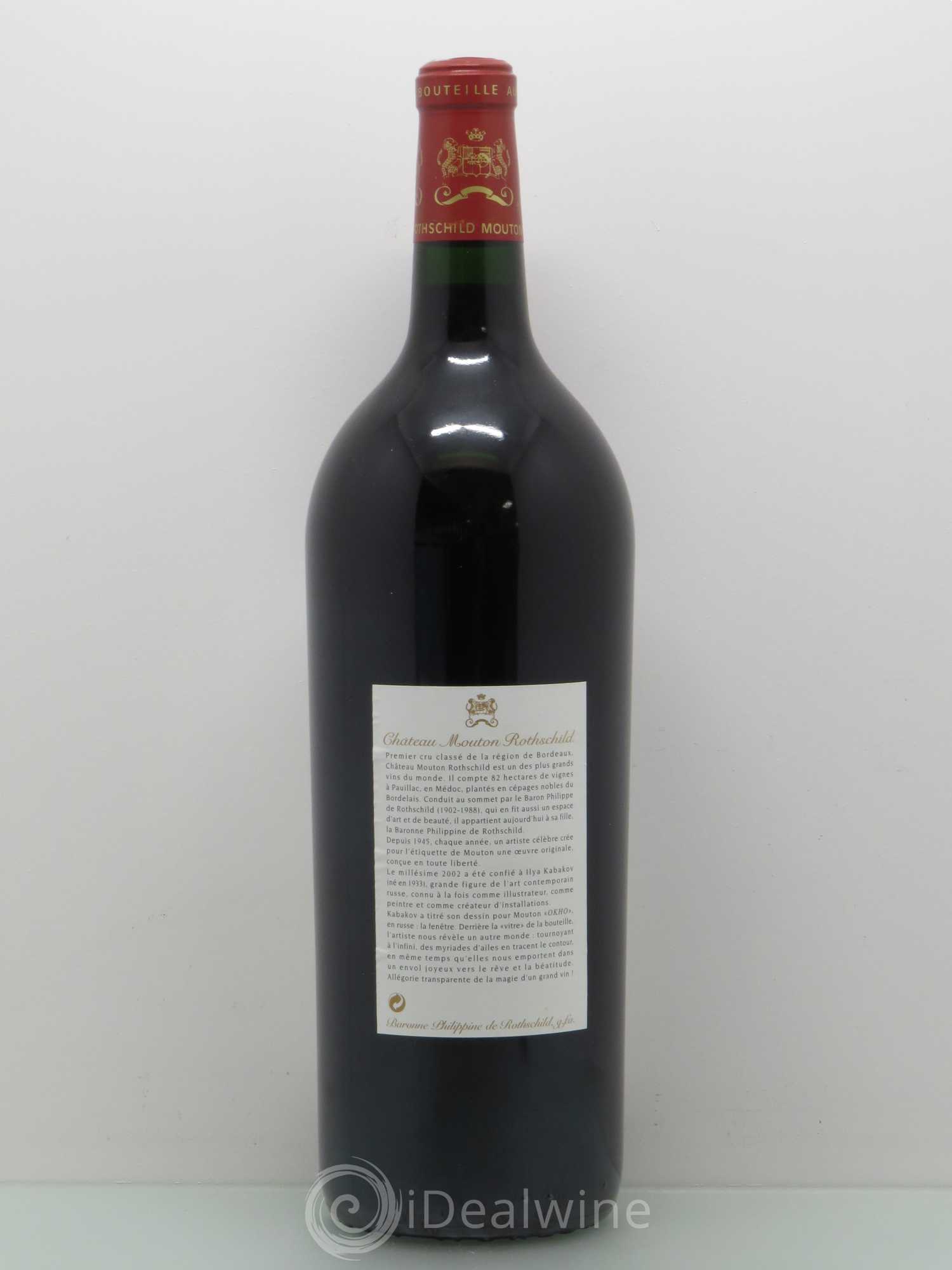 Château Mouton Rothschild 1er Grand Cru Classé 2002 - Lot de 1 magnum - 1