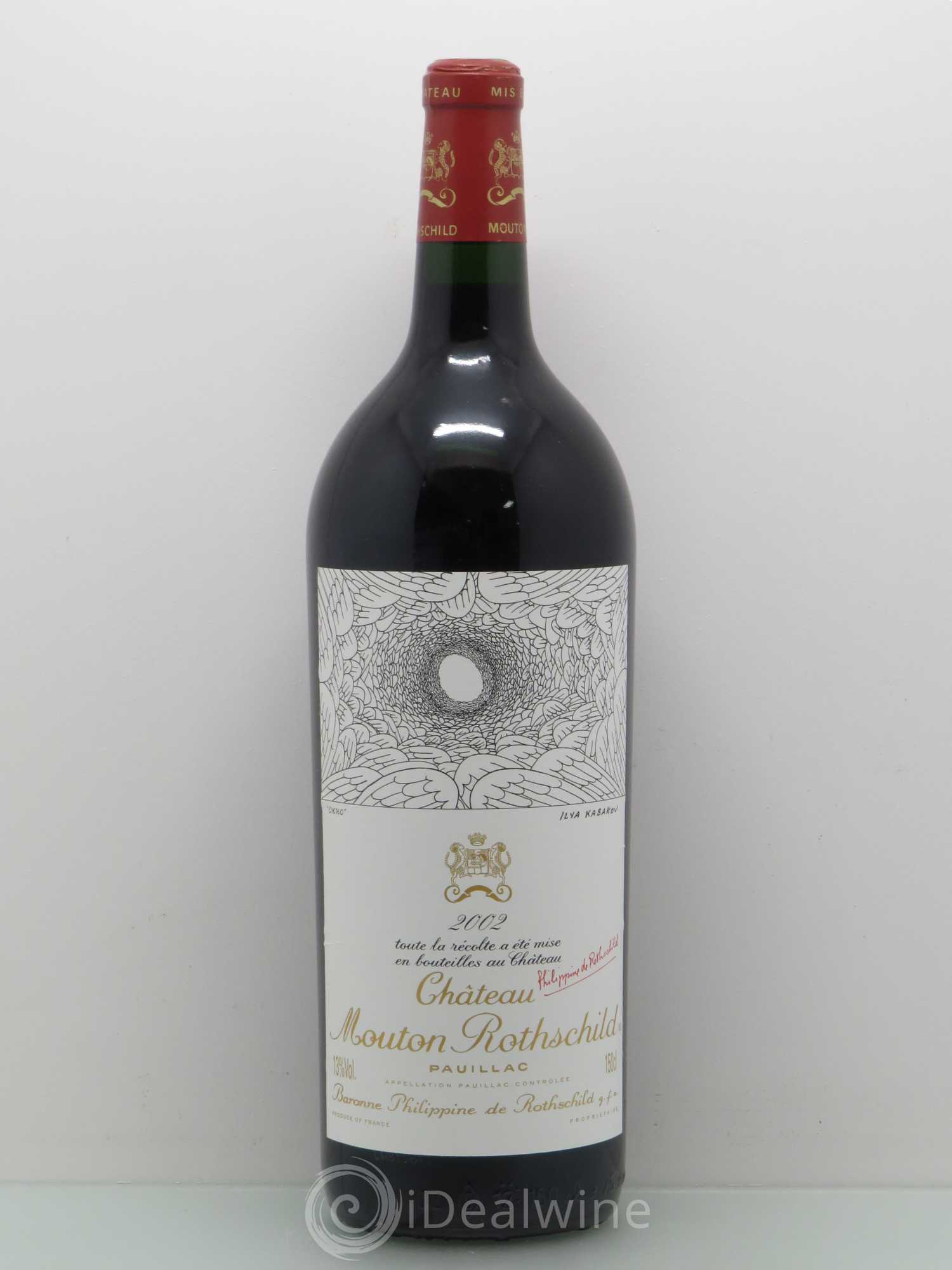 Château Mouton Rothschild 1er Grand Cru Classé 2002 - Lot de 1 magnum - 0