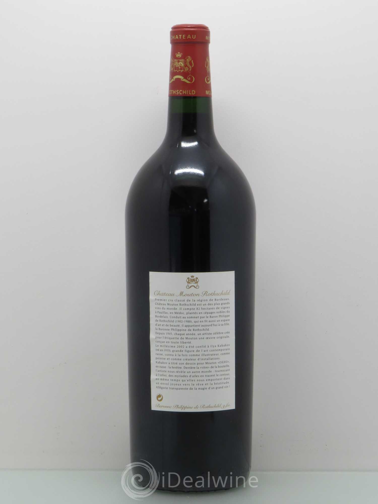 Château Mouton Rothschild 1er Grand Cru Classé 2002 - Lot de 1 magnum - 1