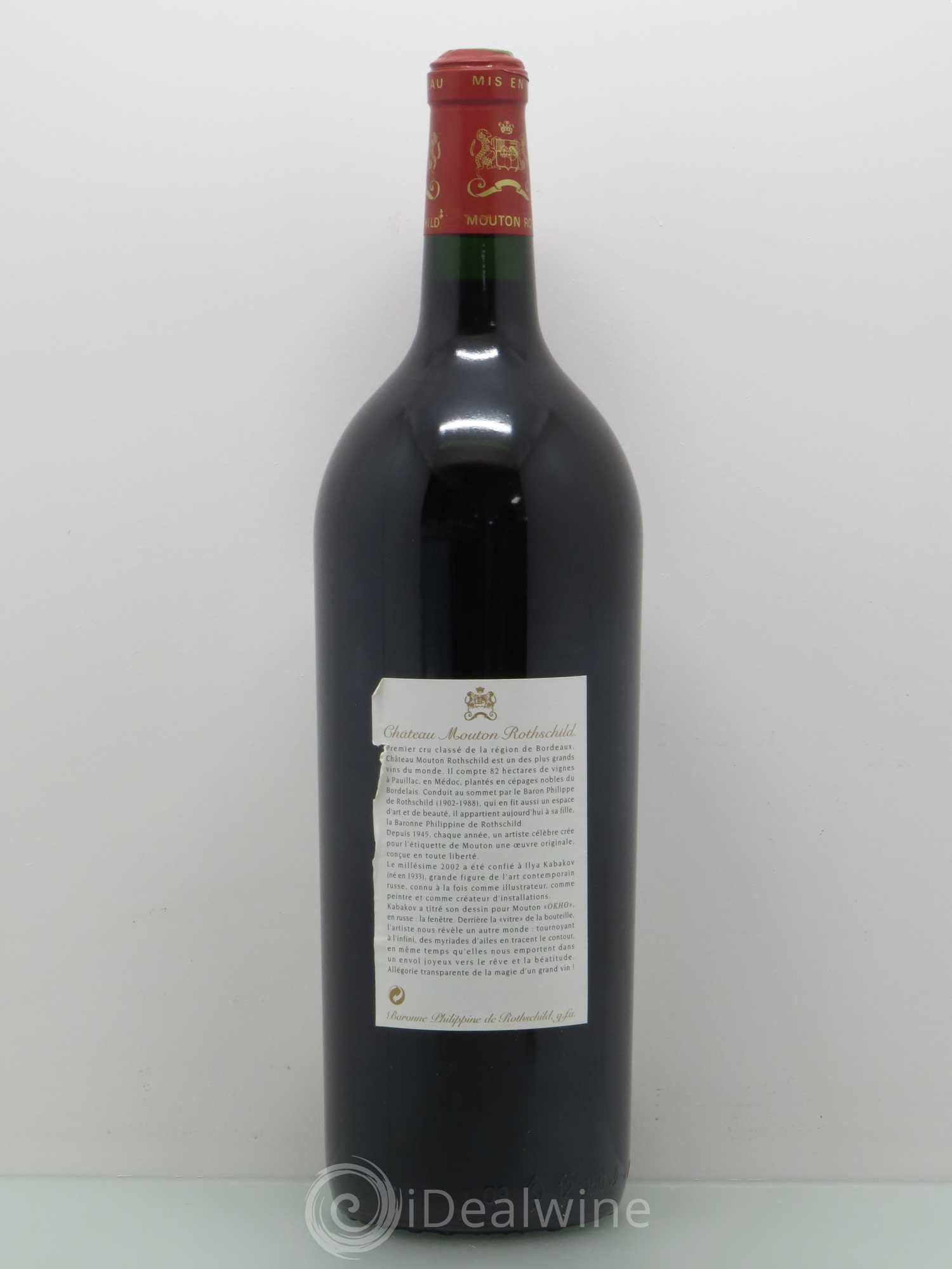 Château Mouton Rothschild 1er Grand Cru Classé 2002 - Lot de 1 magnum - 1