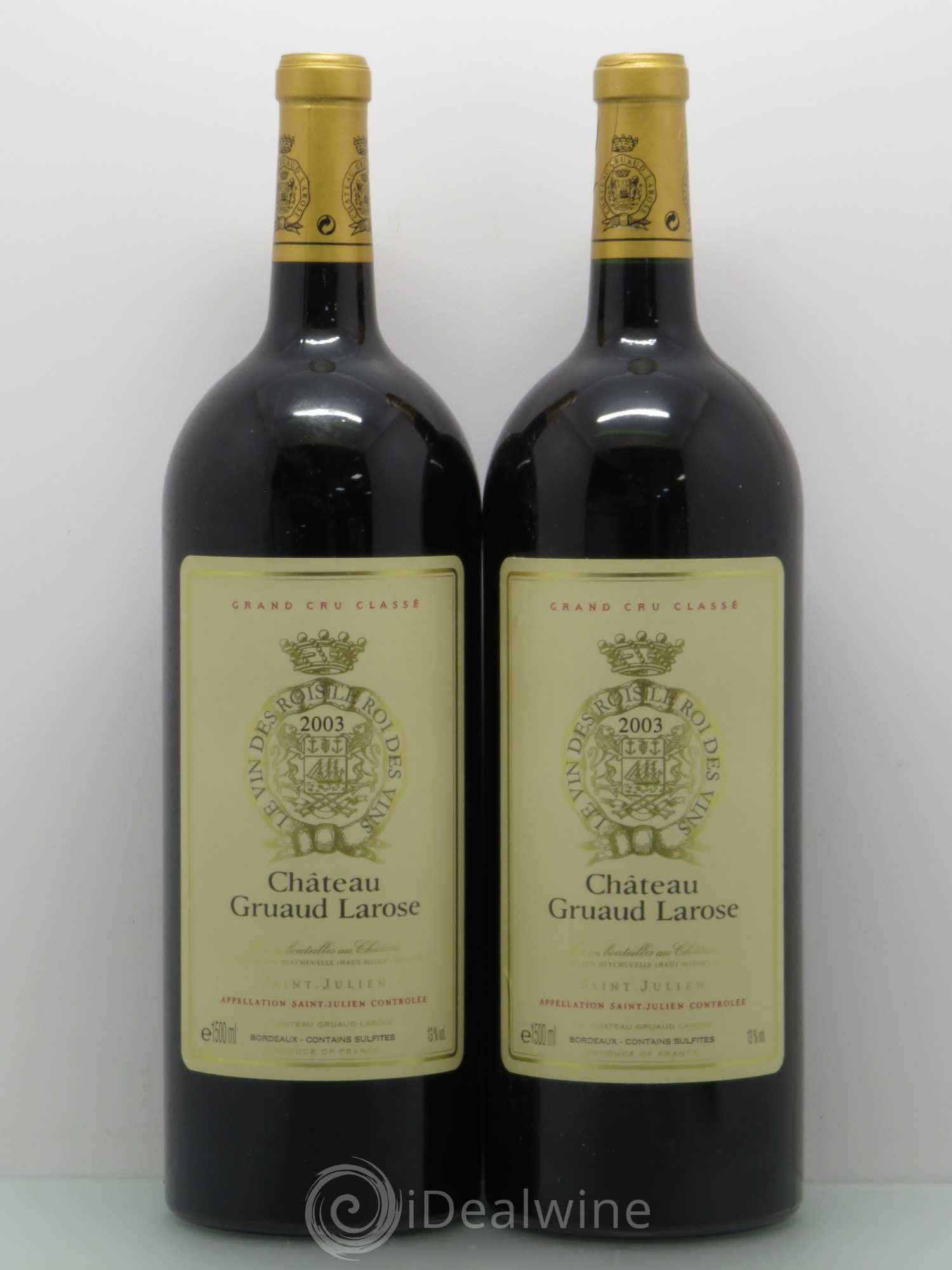 Château Gruaud Larose 2ème Grand Cru Classé 2003 - Lot de 2 magnums - 0