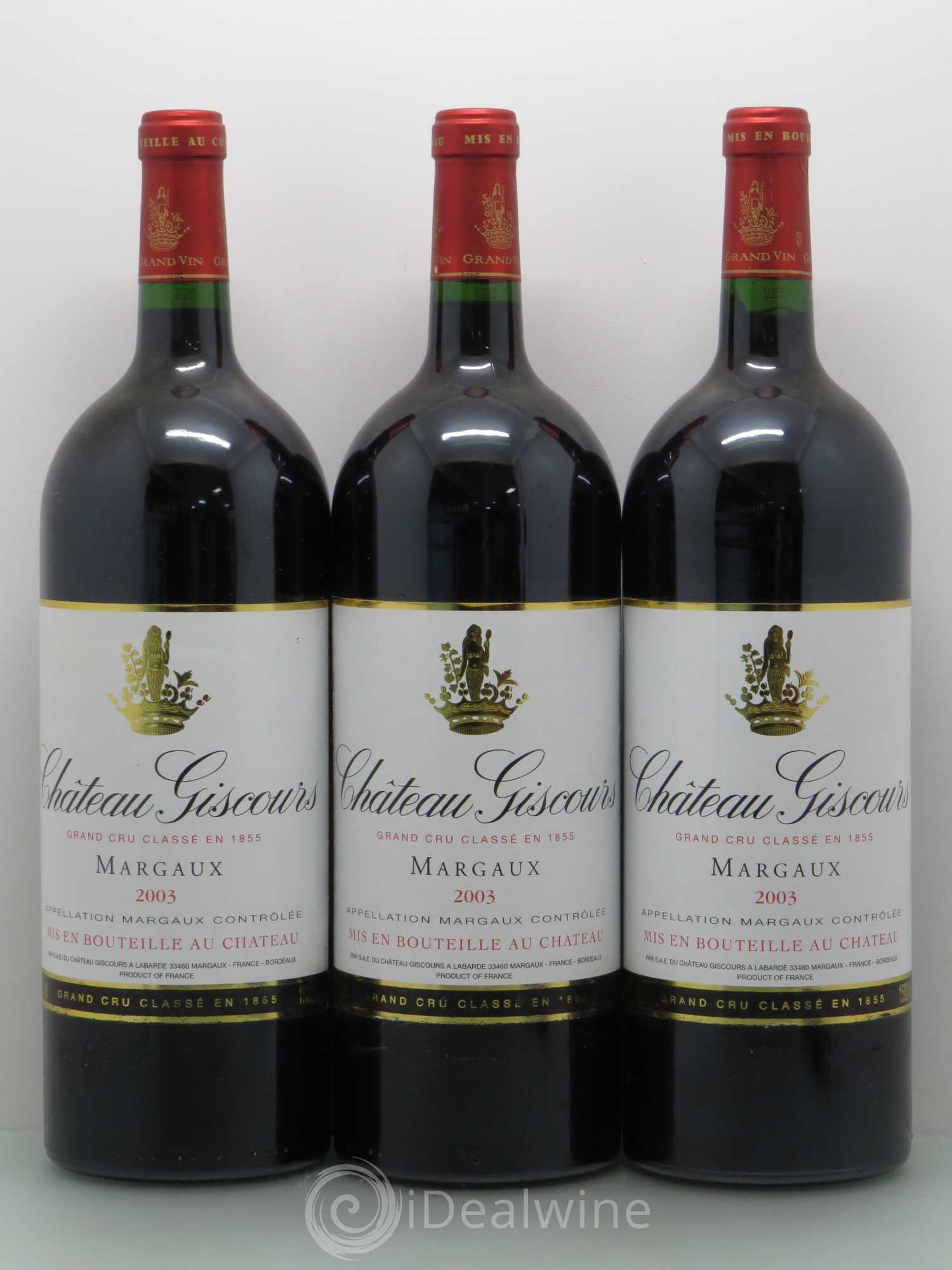 Château Giscours 3ème Grand Cru Classé 2003 - Lot de 3 magnums - 0